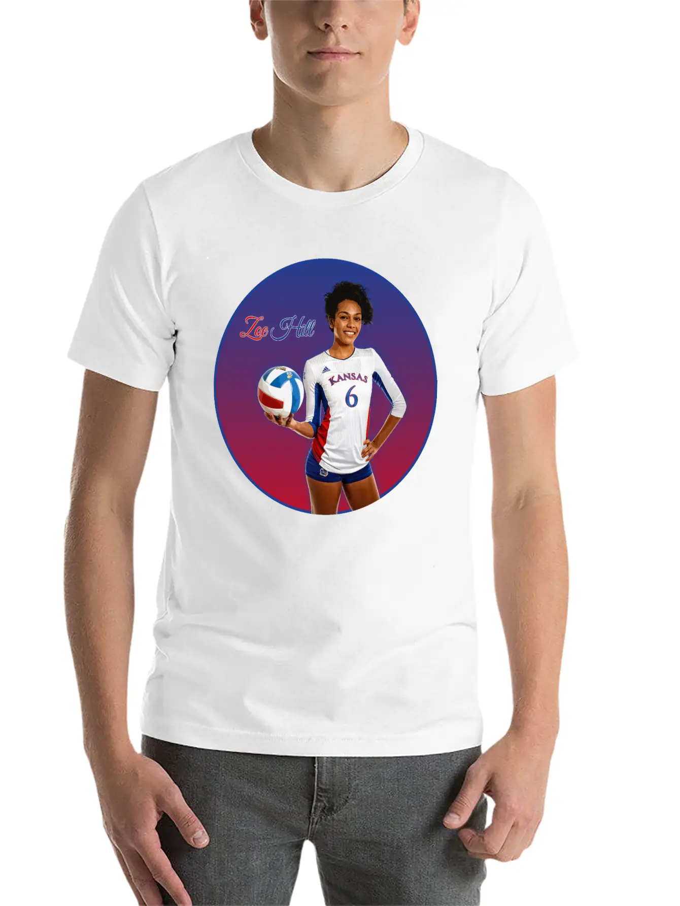 Zoe Hill - Volleyball Unisex Casual T-Shirt – Clean Design For Daily Comfort