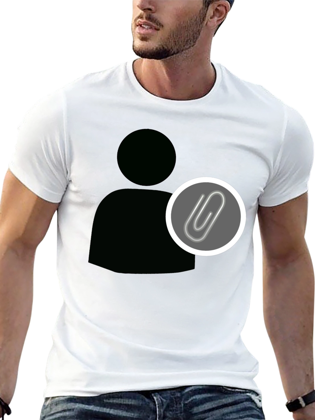 Statement Black Tee - Profile Attachment Design