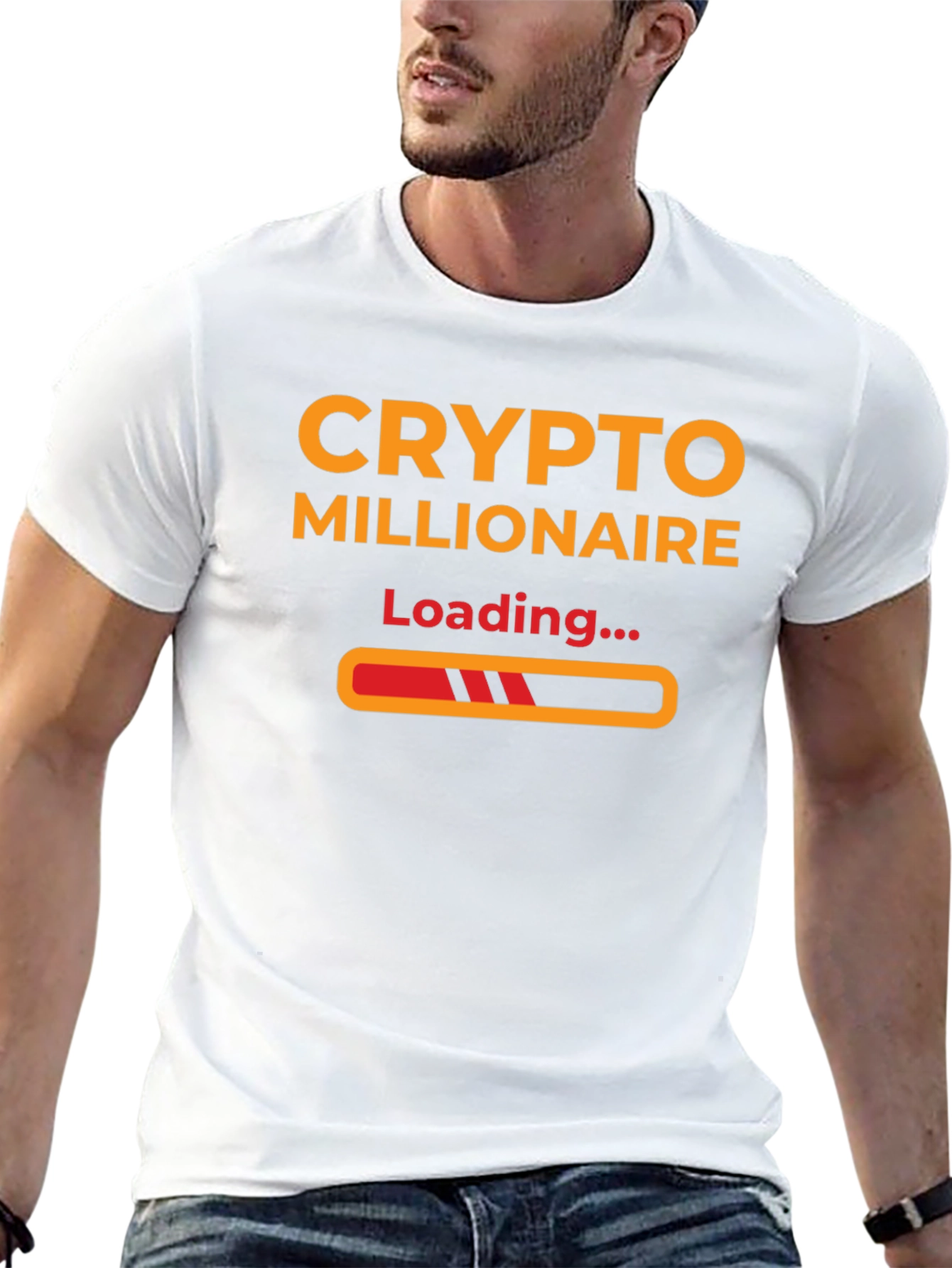 Crypto Millionaire Loading T-Shirt - Black Stylish and Trendy!