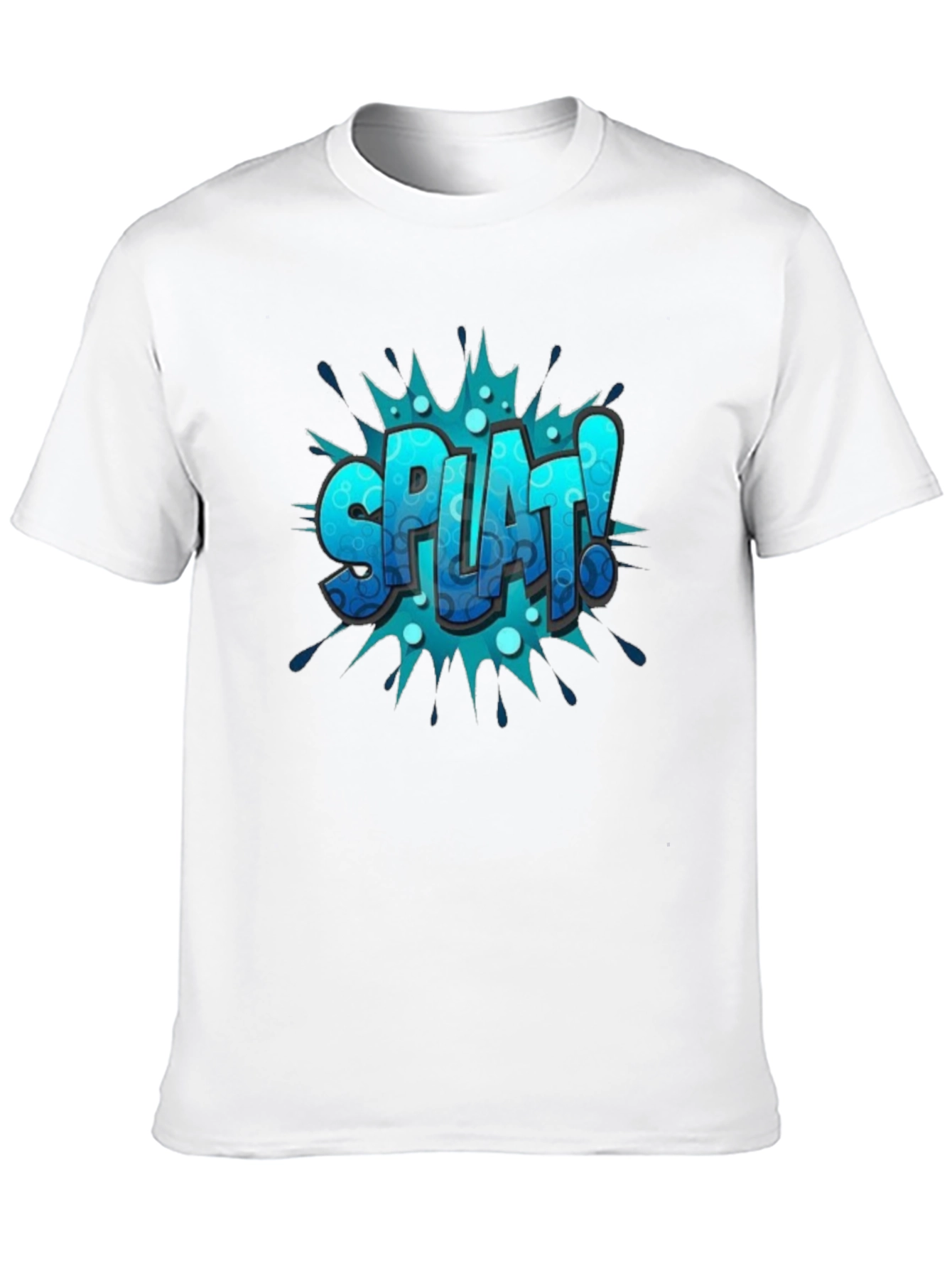 Mens Black Splat! Graphic Print Tee
