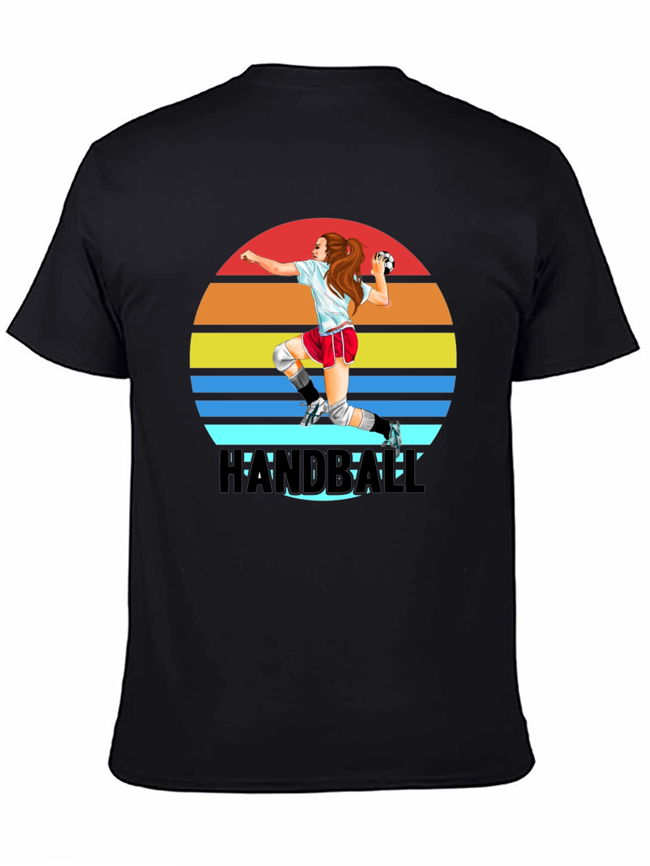 Handball Player Graphic T-Shirt