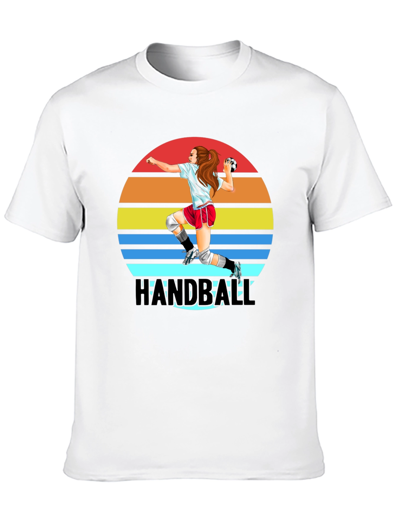 Handball Player Graphic T-Shirt