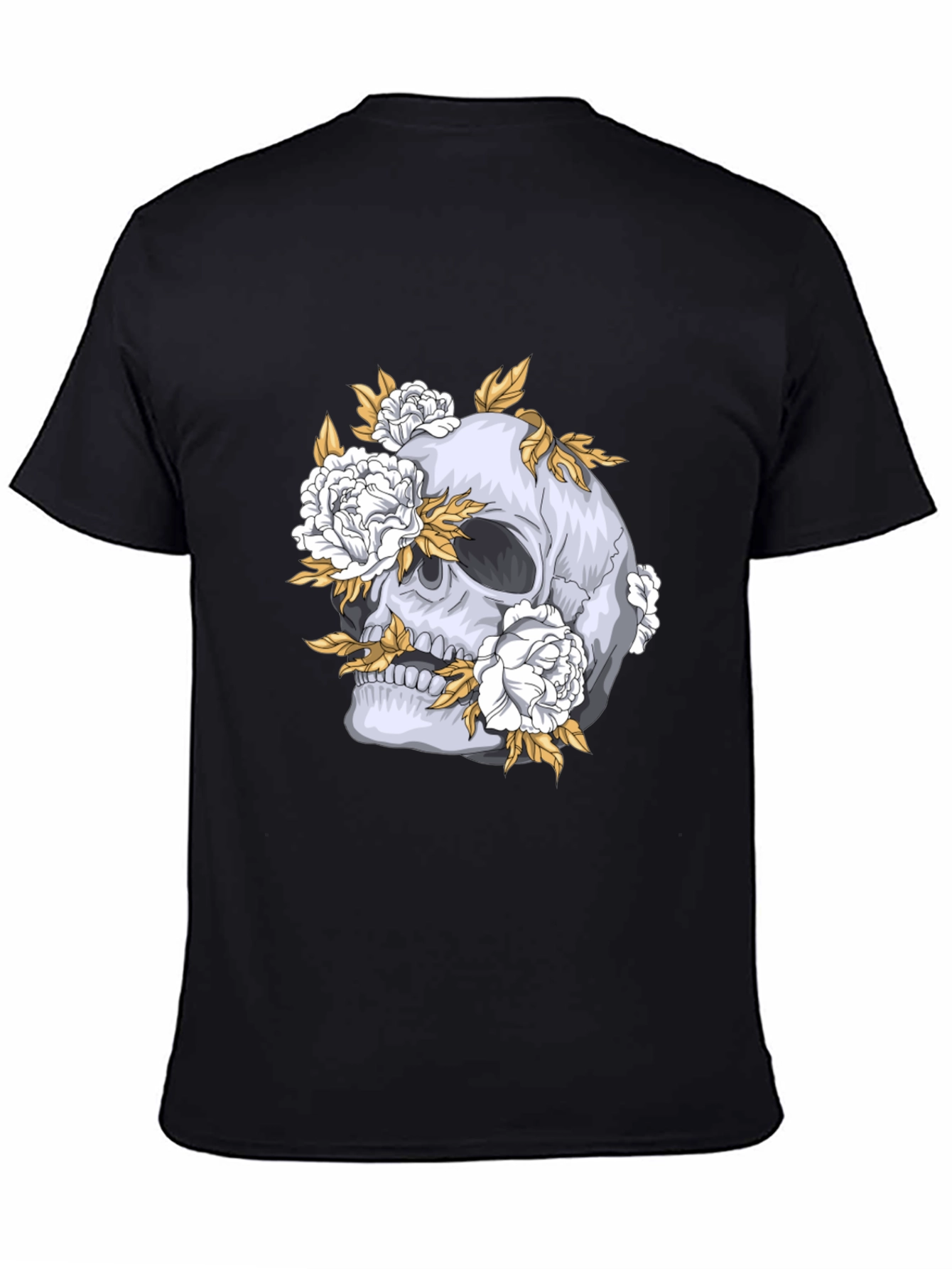 Skull & Floral Graphic Tee