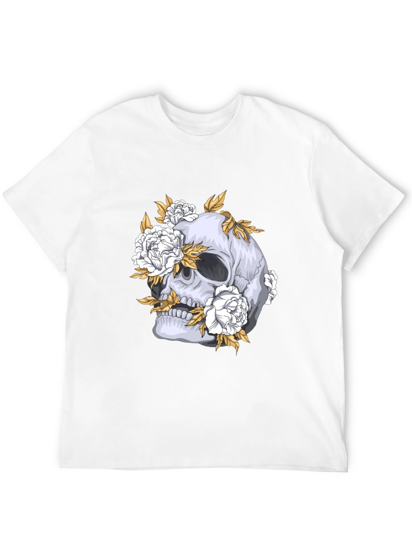 Skull & Floral Graphic Tee