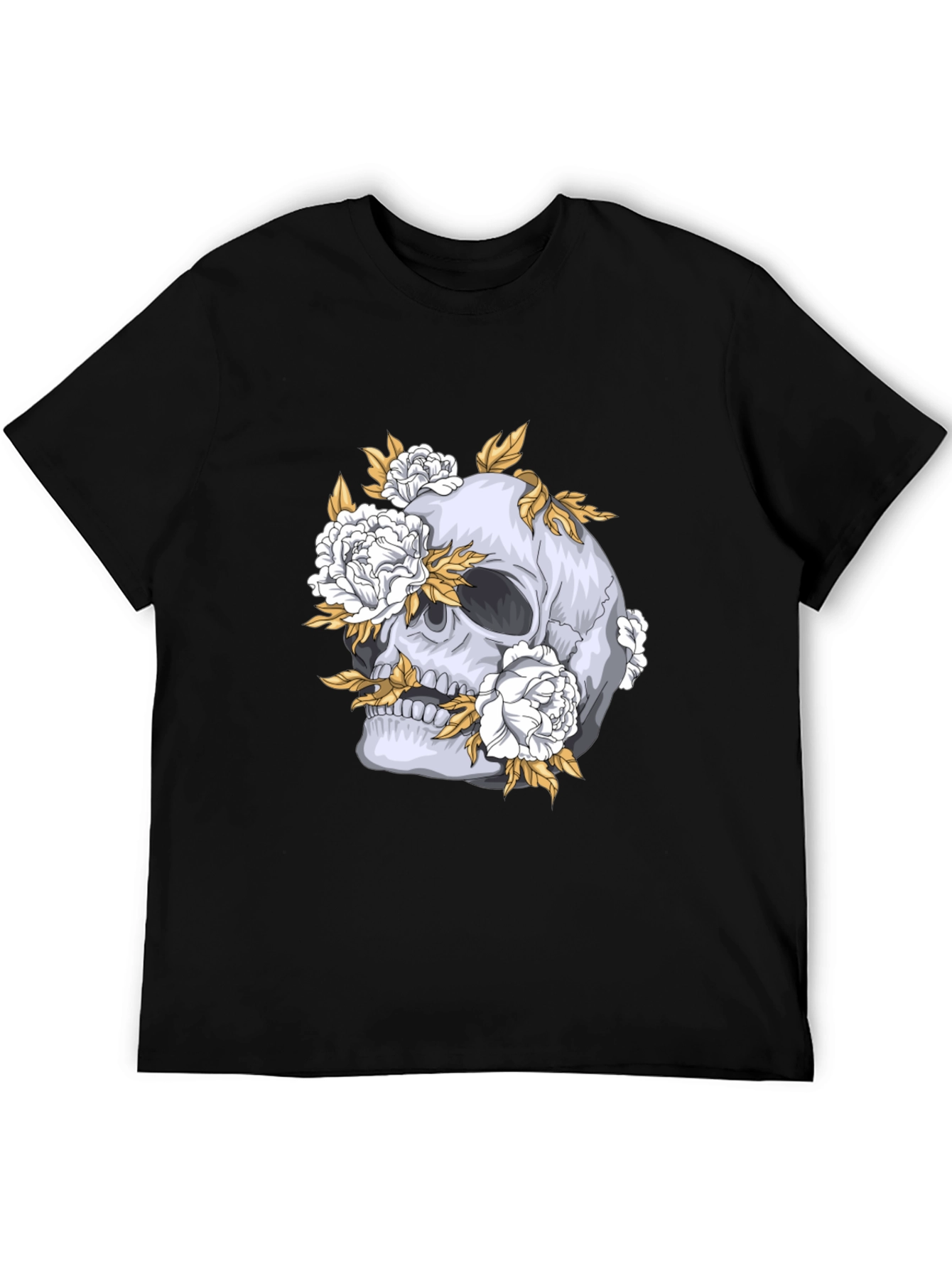 Skull & Floral Graphic Tee
