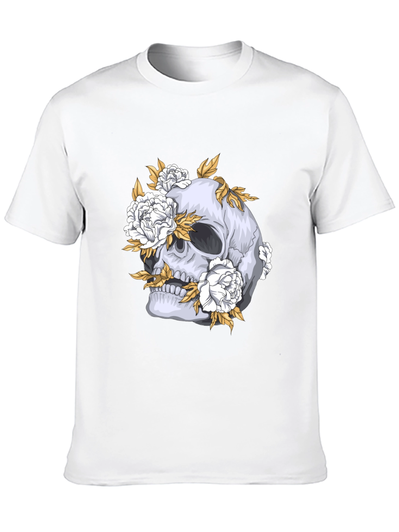Skull & Floral Graphic Tee