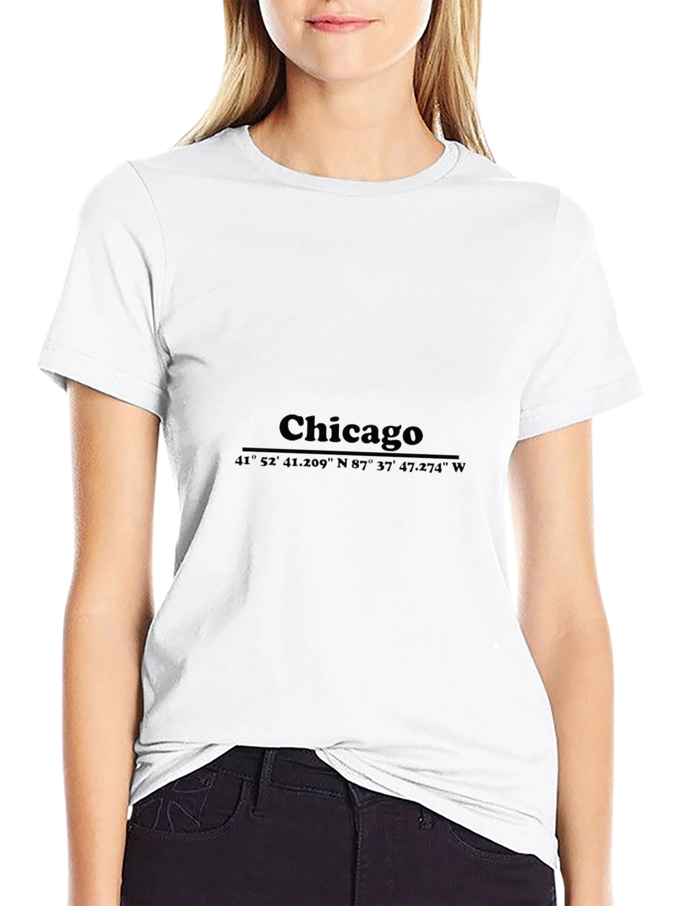 Chicago Coordinates Graphic T-Shirt