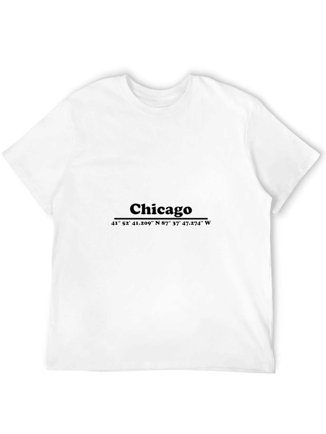 Chicago Coordinates Graphic T-Shirt