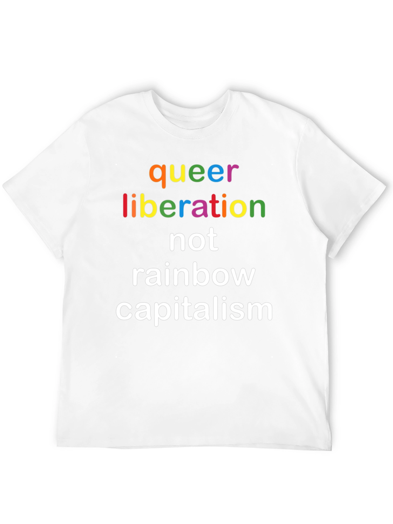 Queer Liberation T-Shirt Rainbow Pride Tee