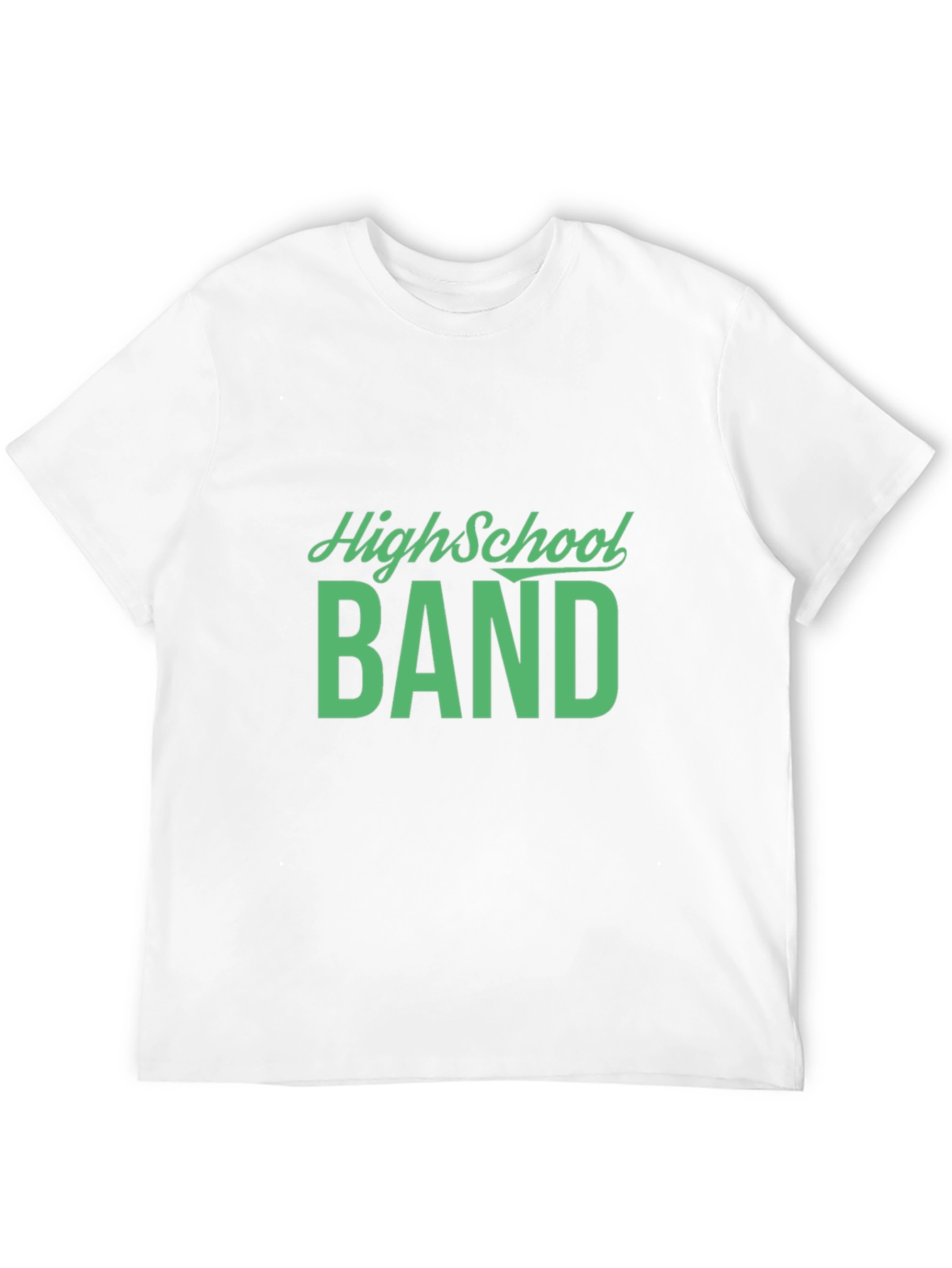 High School Band Tee - Black Cotton T-Shirt