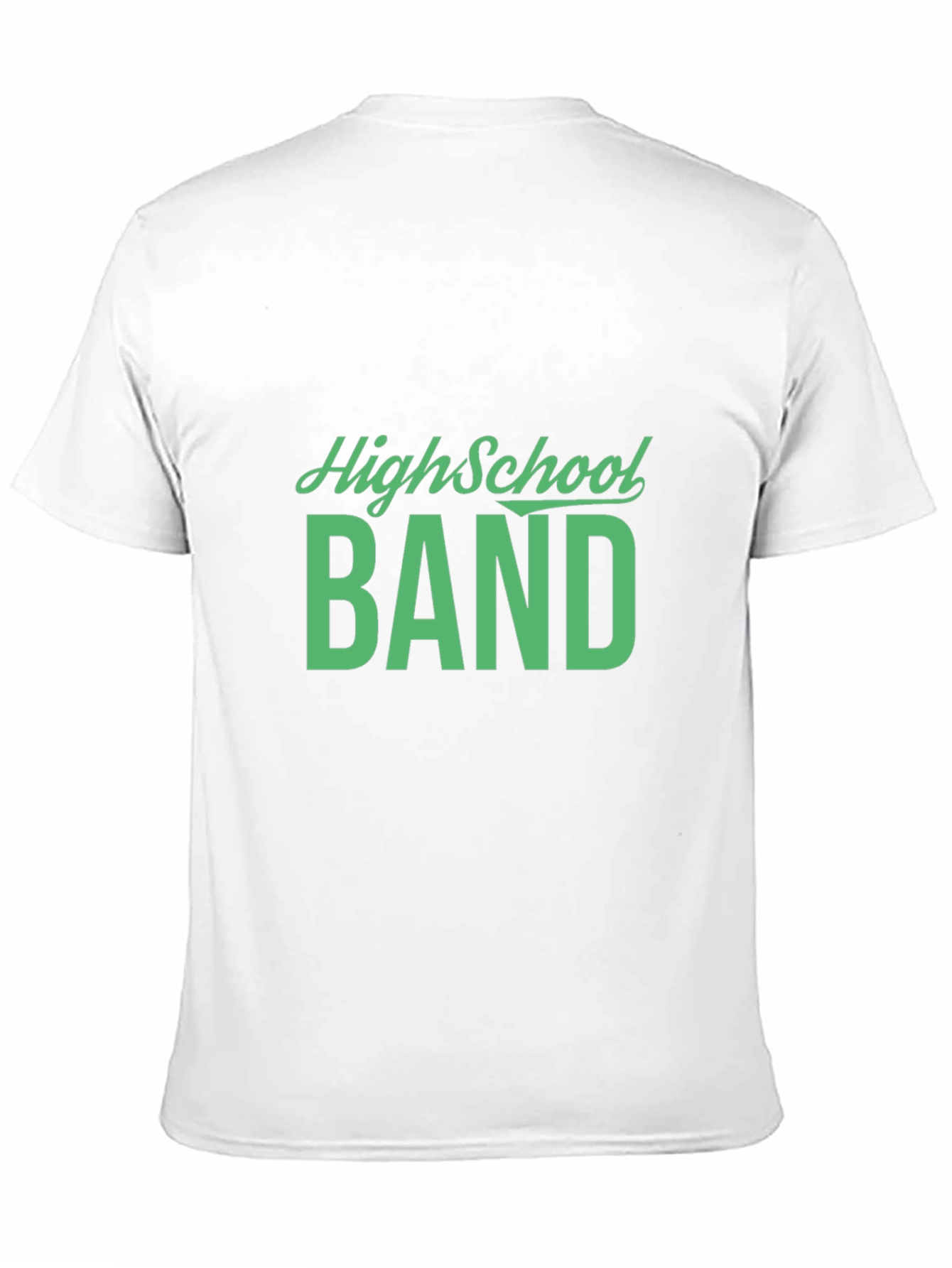 High School Band Tee - Black Cotton T-Shirt