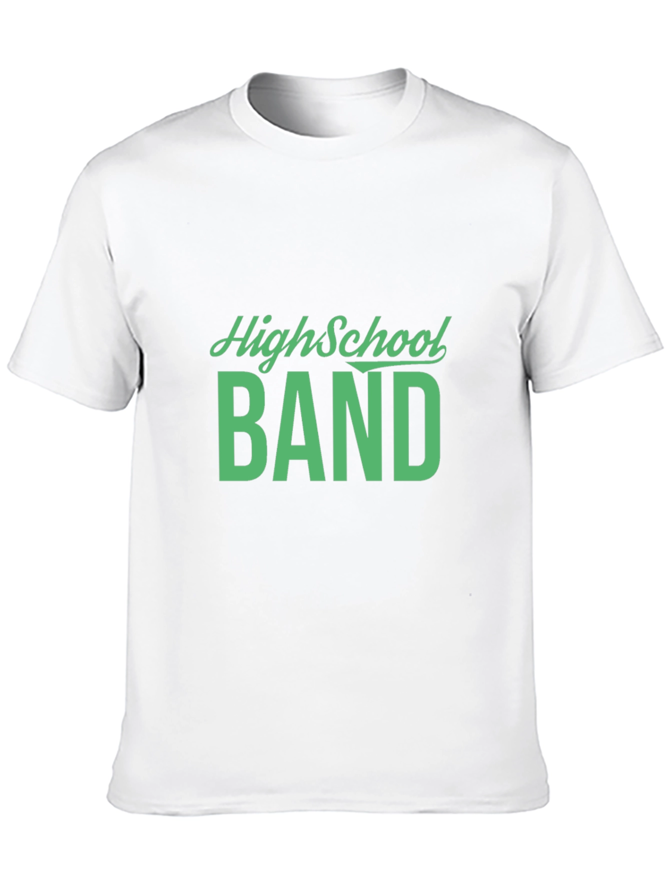 High School Band Tee - Black Cotton T-Shirt