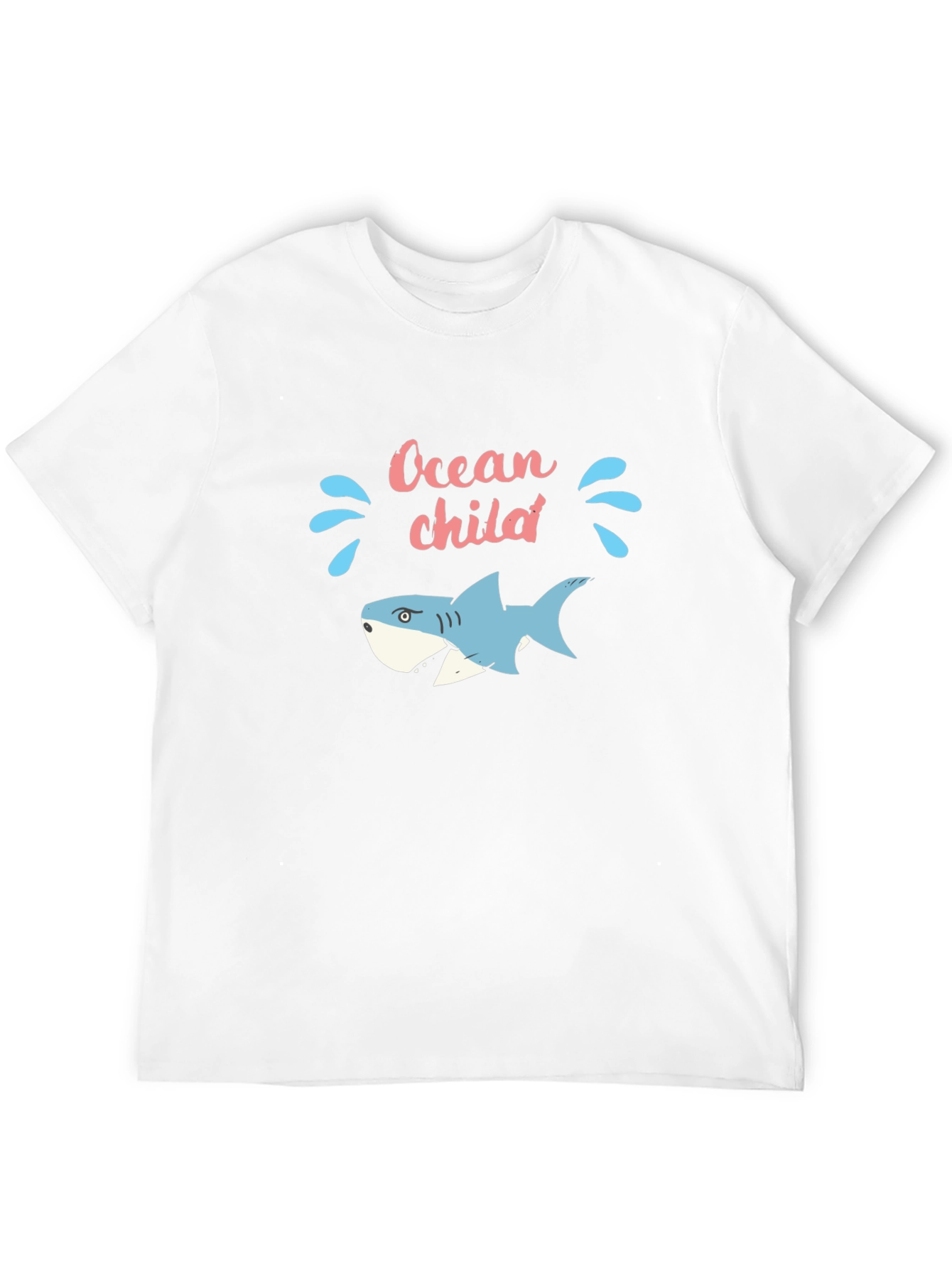 Ocean Child Graphic Tee - Black Cotton T-Shirt