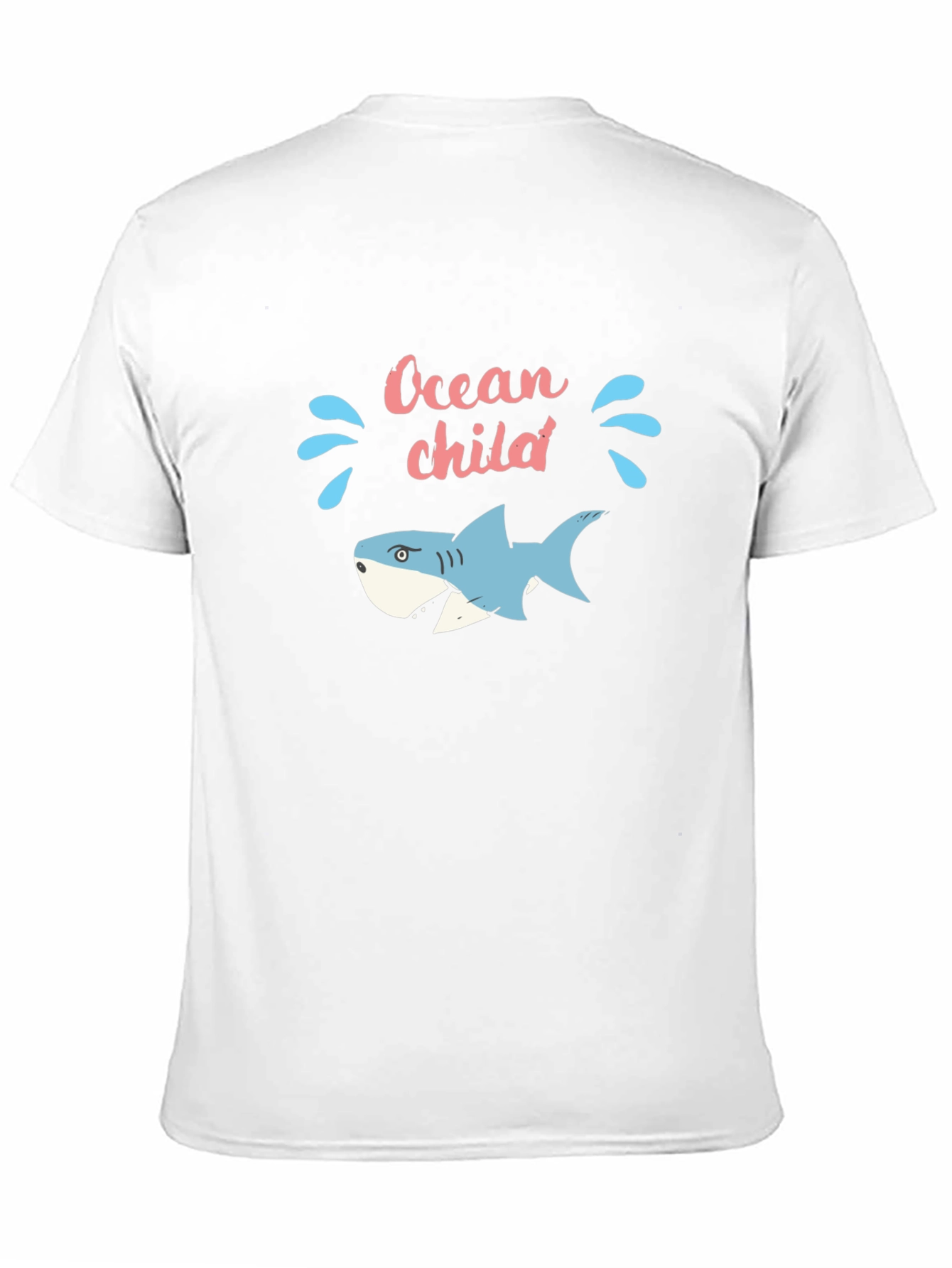 Ocean Child Graphic Tee - Black Cotton T-Shirt