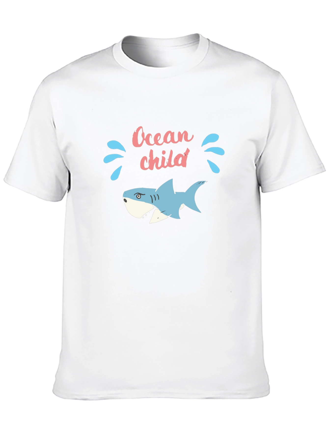 Ocean Child Graphic Tee - Black Cotton T-Shirt