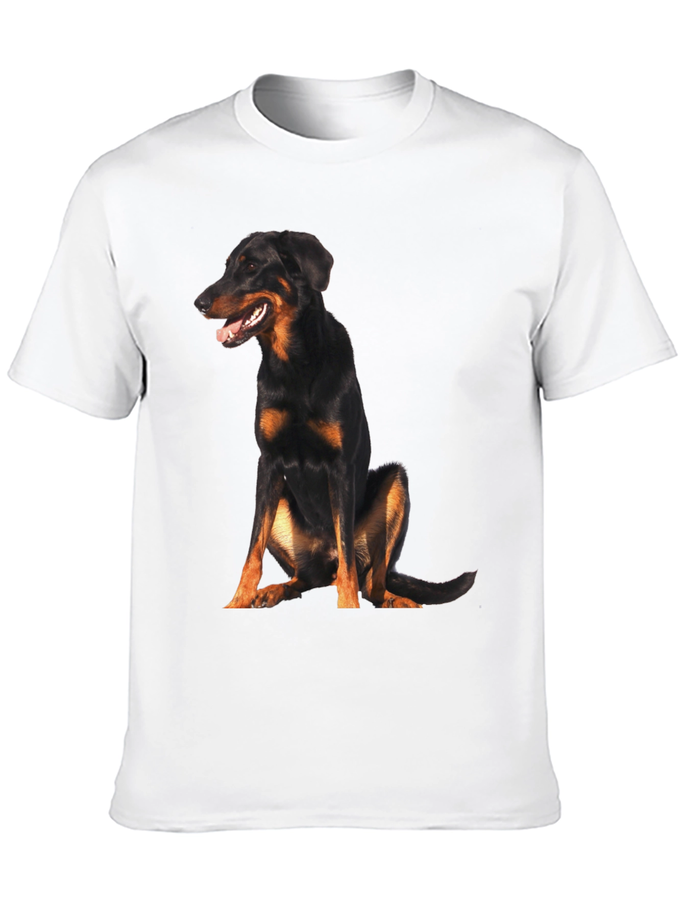 Beauceron Dog Graphic T-Shirt Black Casual Wear