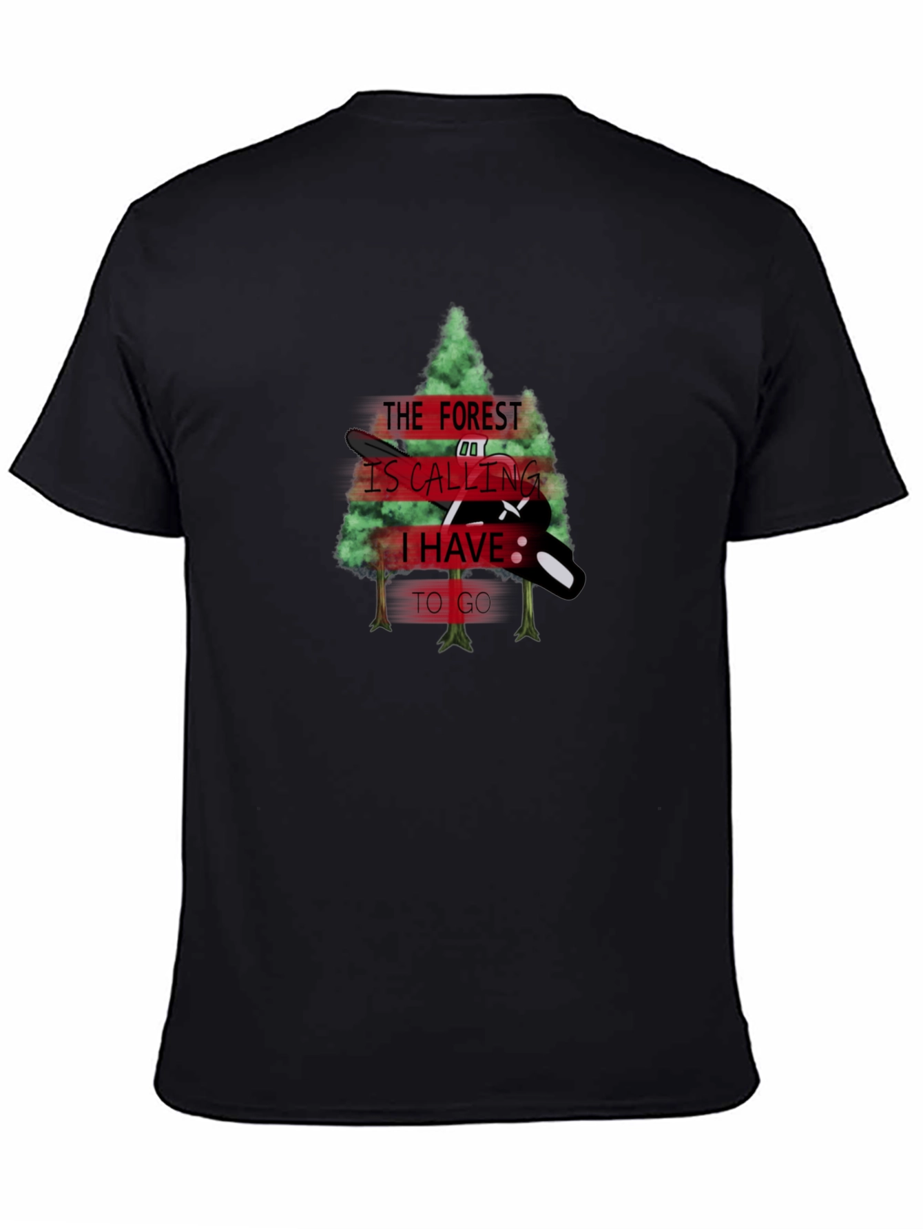Forest Calling Black T-Shirt
