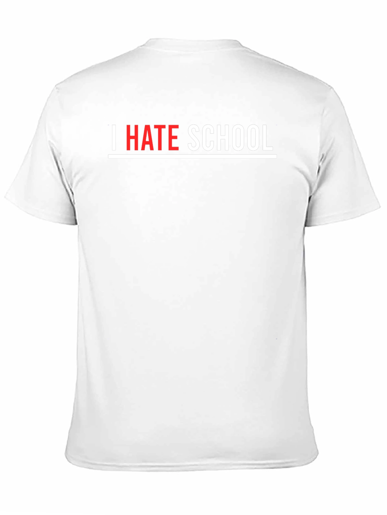 I Hate School Black T-Shirt - Bold Statement Tee
