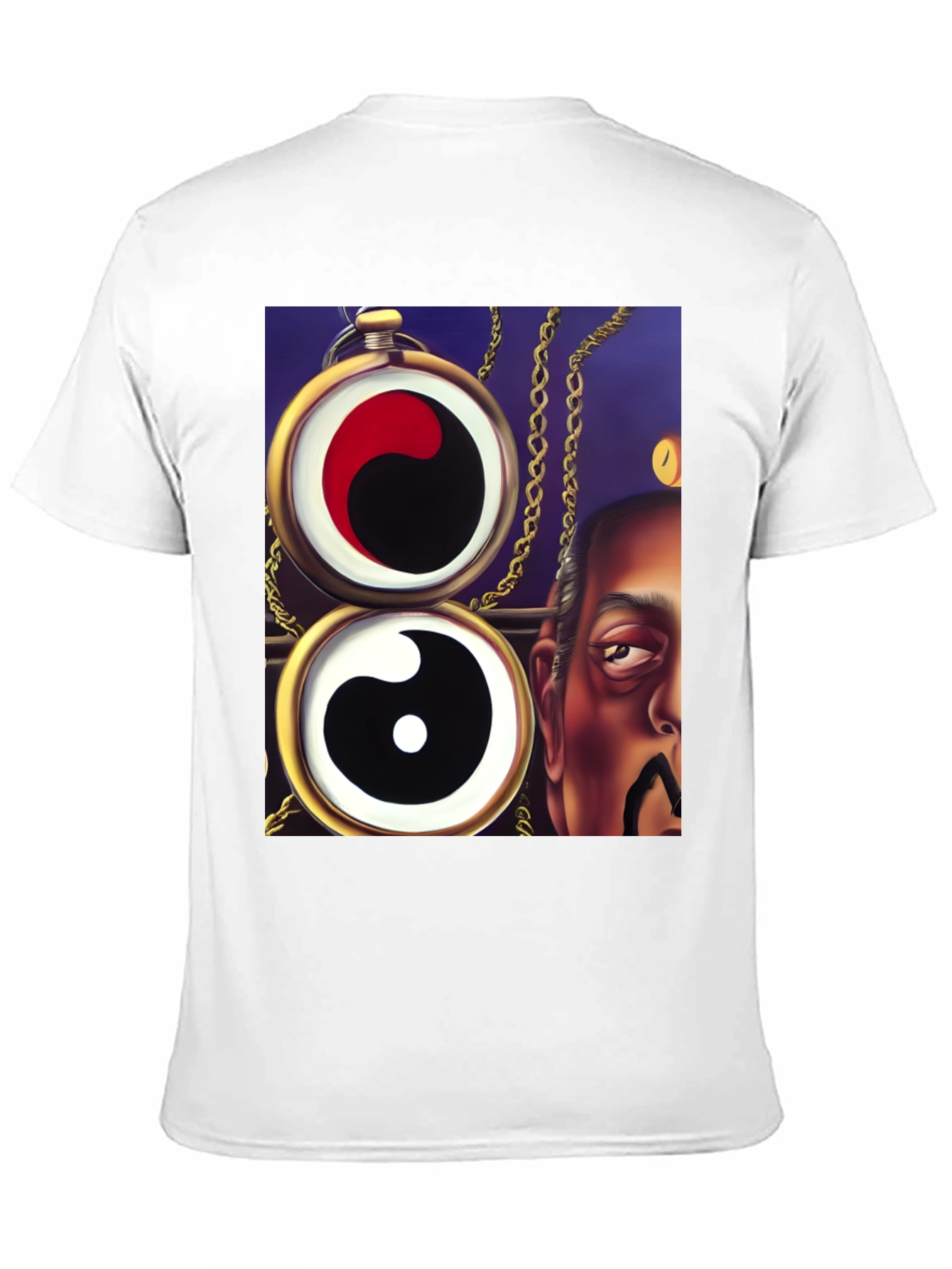 Yin Yang Pocket Watch Graphic Tee - Unique Design