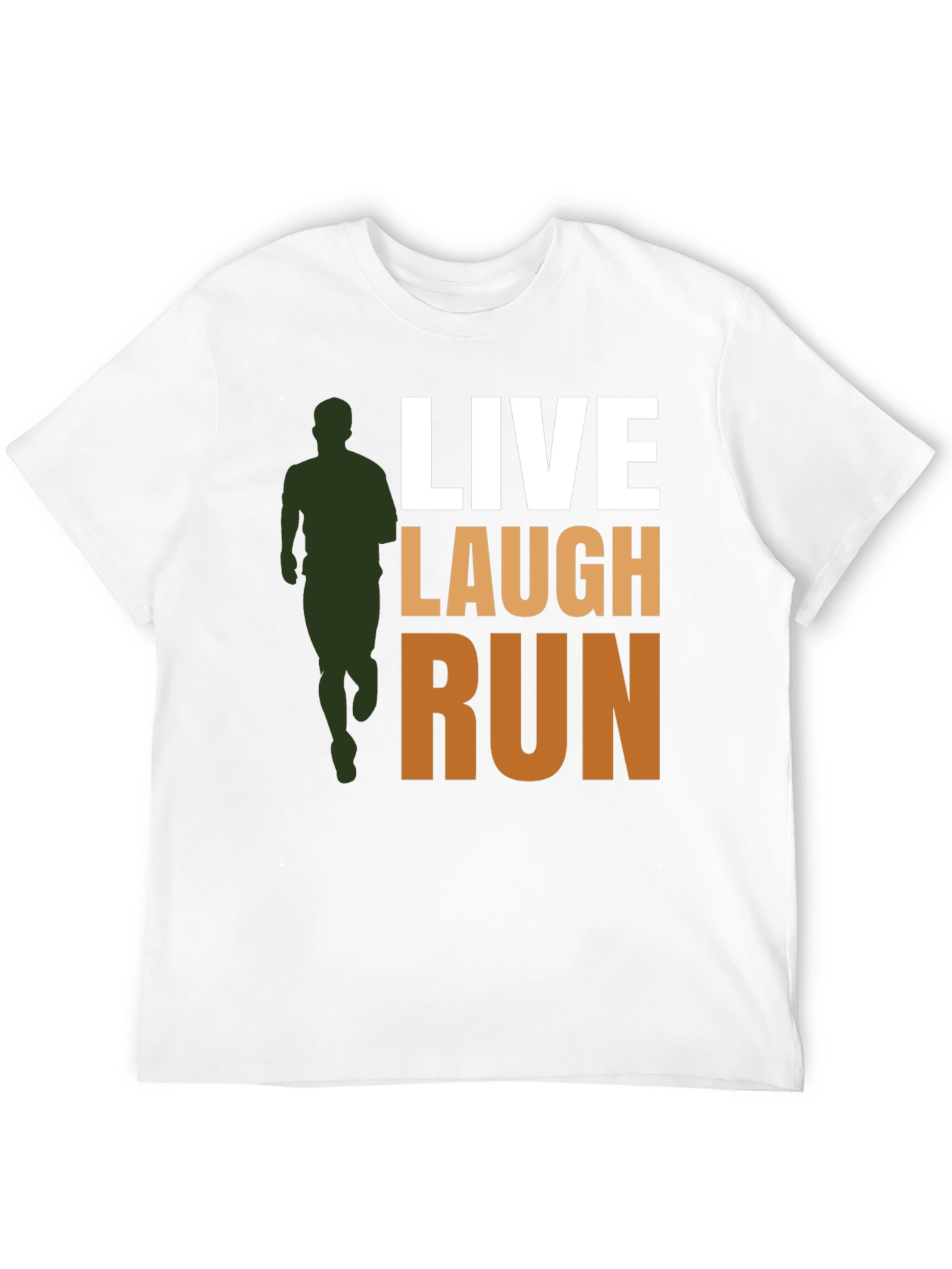 Live Laugh Run Graphic Tee - Active Lifestyle Shirt