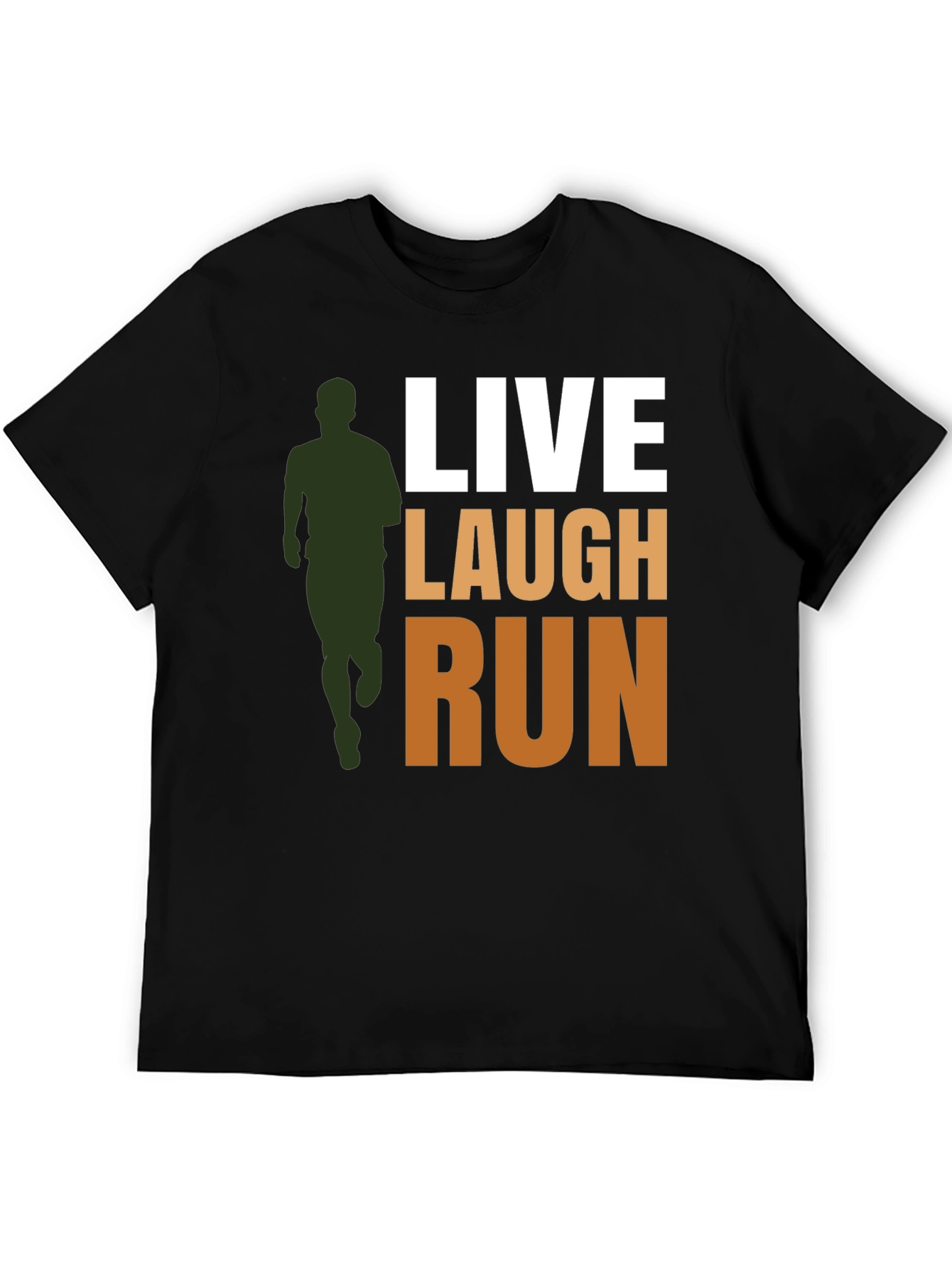 Live Laugh Run Graphic Tee - Active Lifestyle Shirt