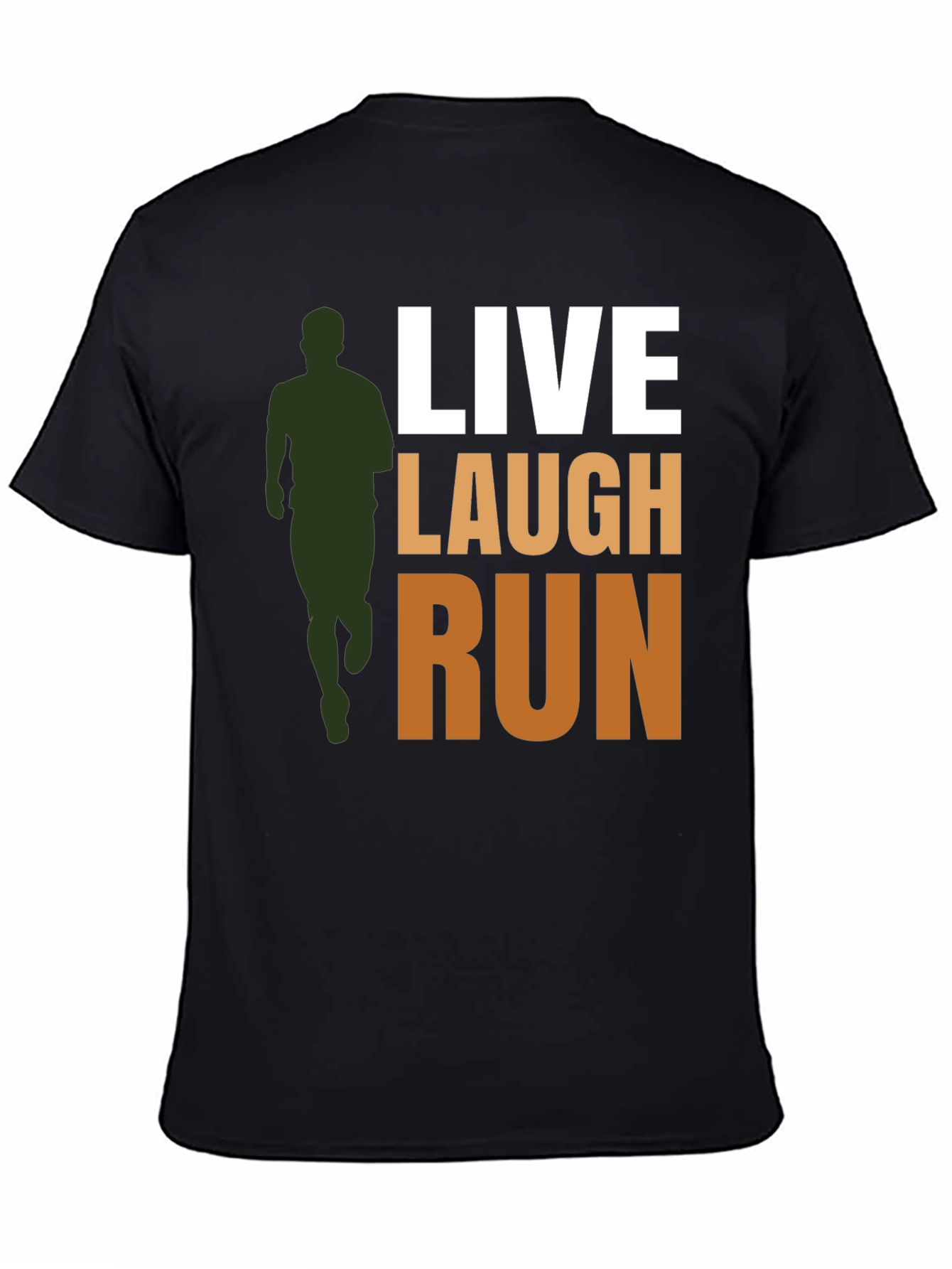 Live Laugh Run Graphic Tee - Active Lifestyle Shirt