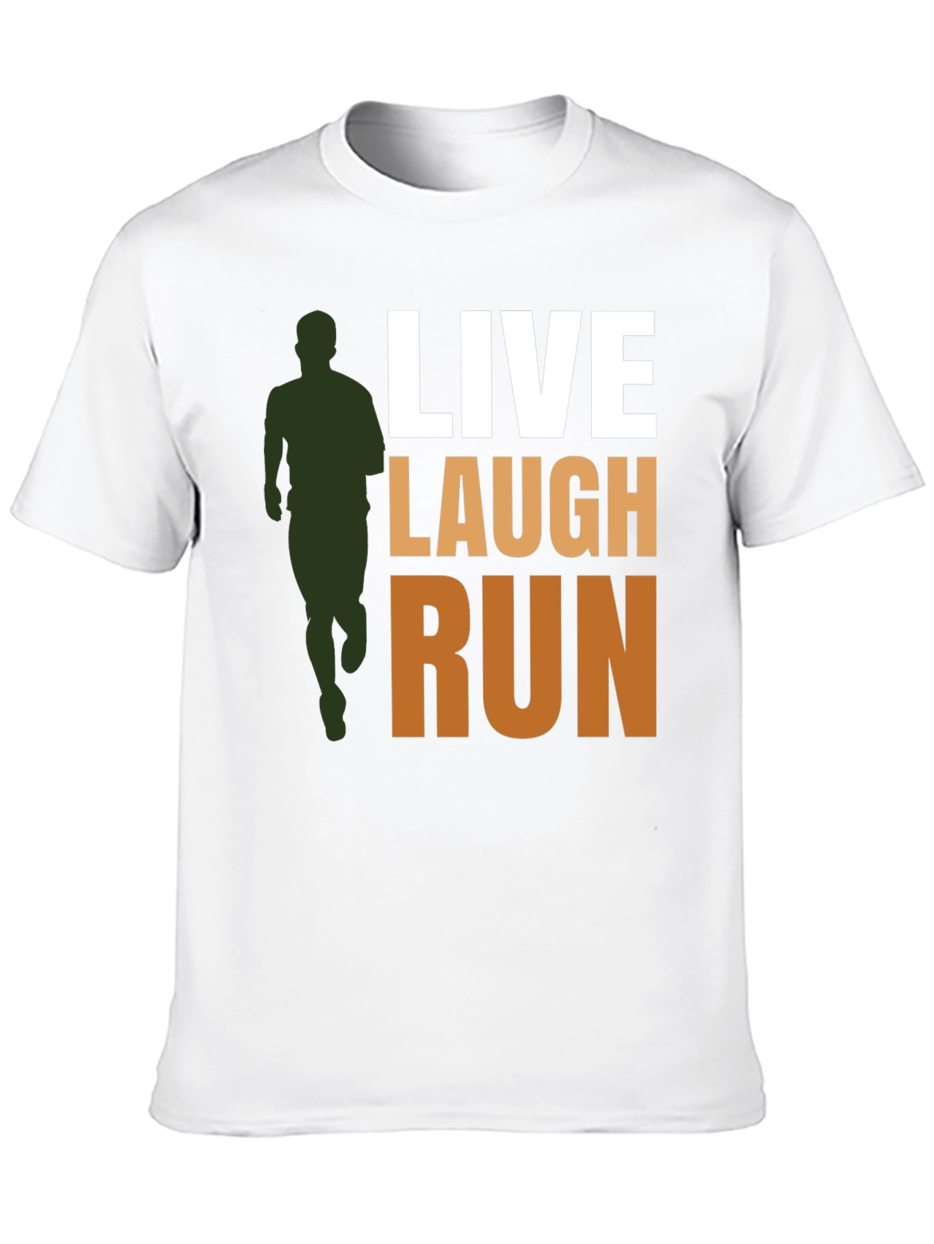 Live Laugh Run Graphic Tee - Active Lifestyle Shirt