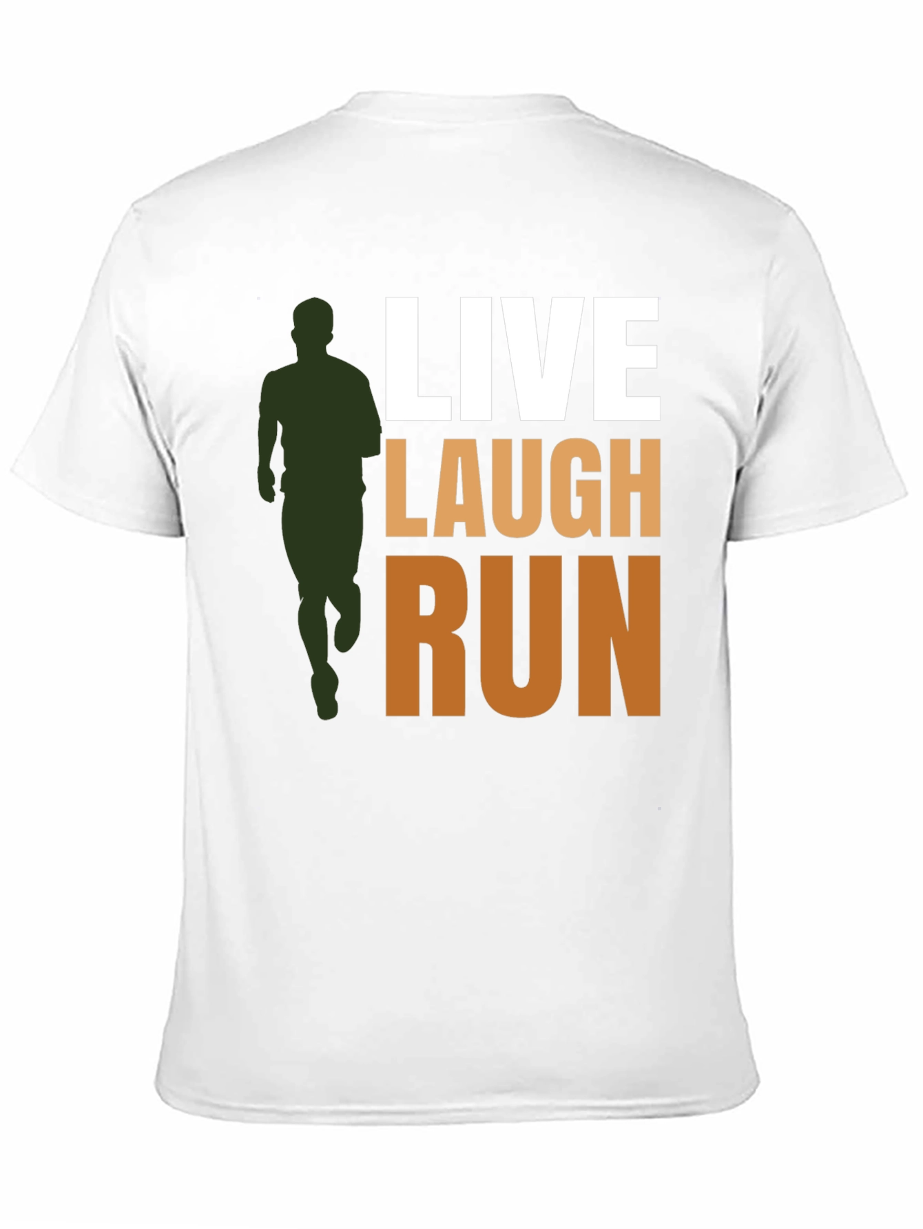 Live Laugh Run Graphic Tee - Active Lifestyle Shirt