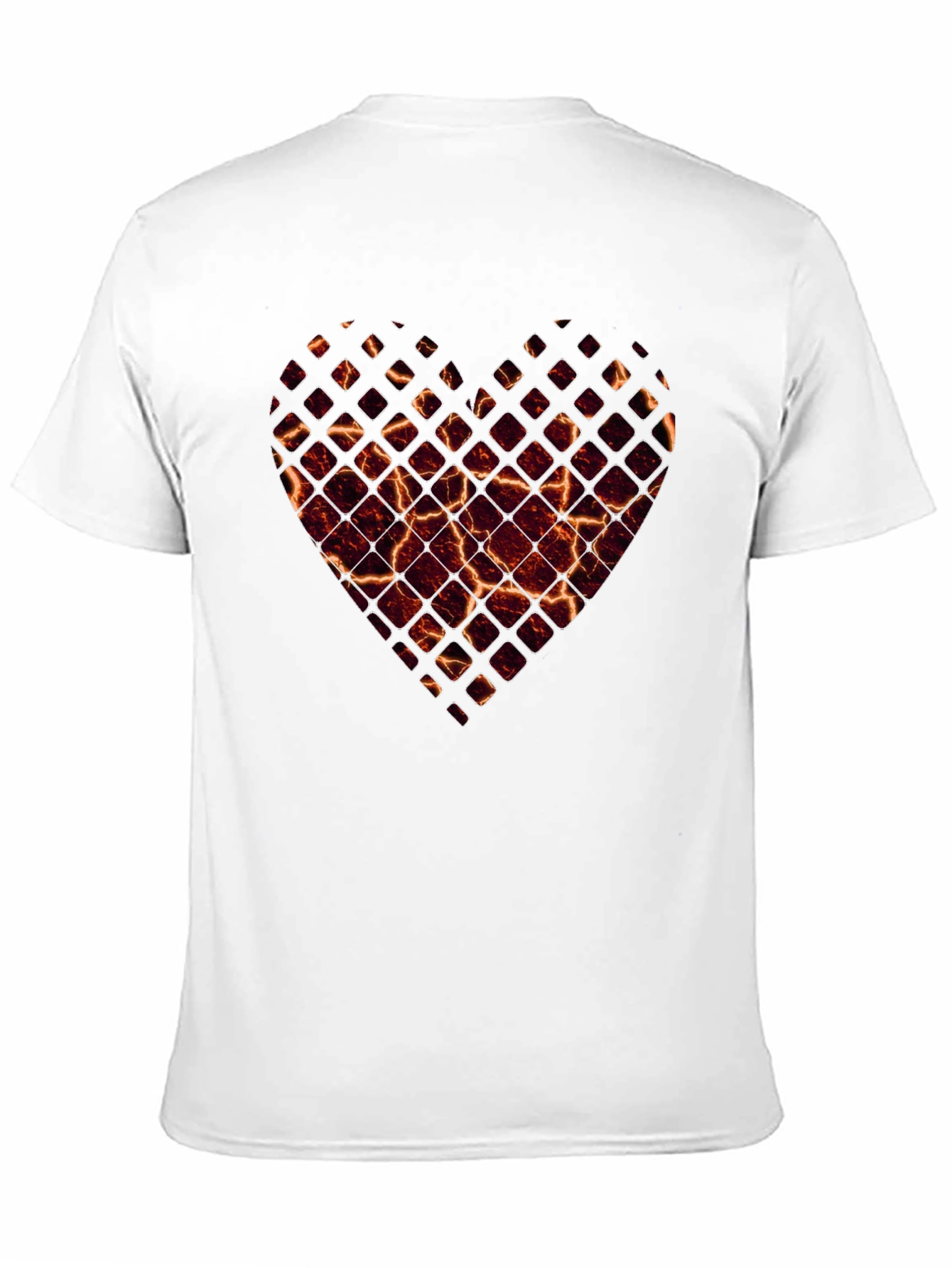 Fiery Heart Graphic Tee - Black T-Shirt