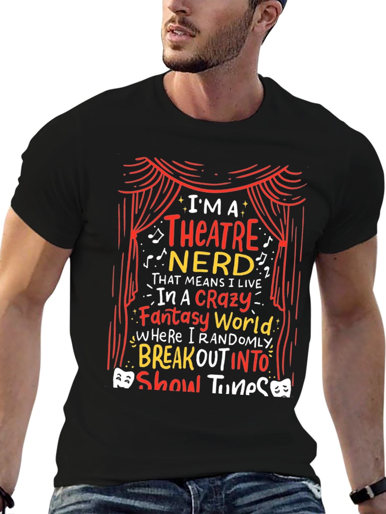Theatre Nerd T-Shirt: Crazy Fantasy World Tee