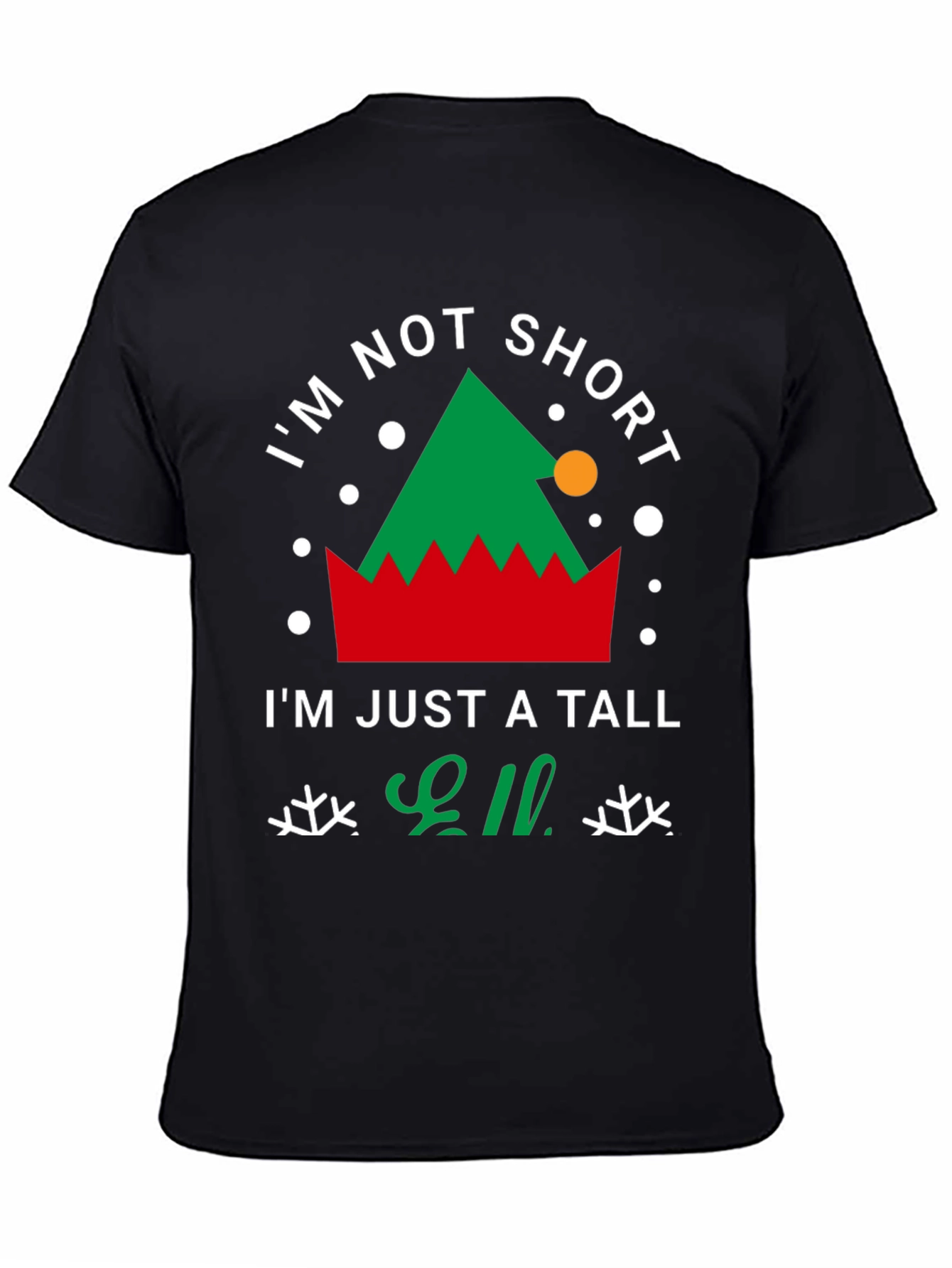 Tall Elf Christmas T-Shirt - Festive Holiday Apparel