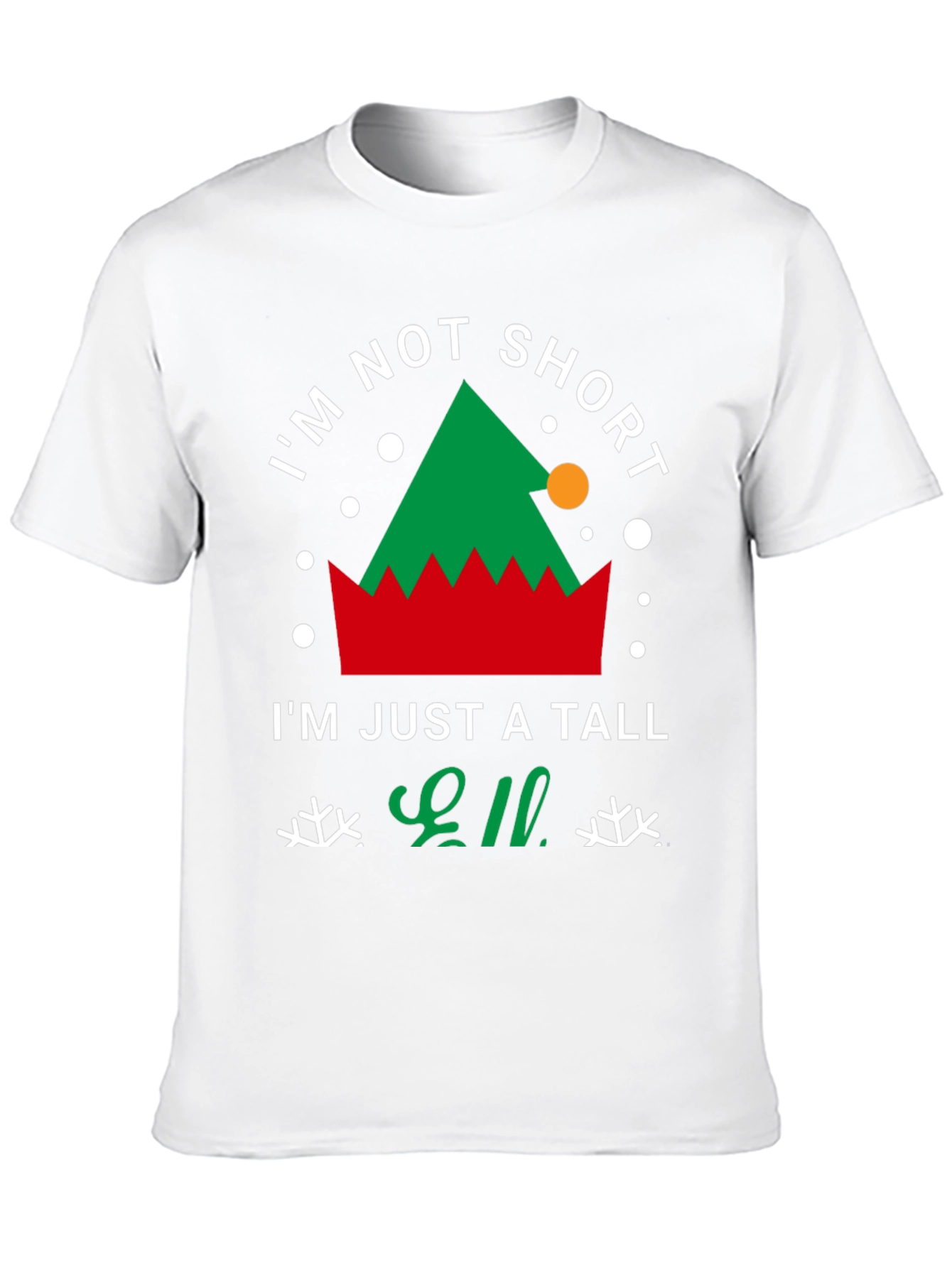 Tall Elf Christmas T-Shirt - Festive Holiday Apparel