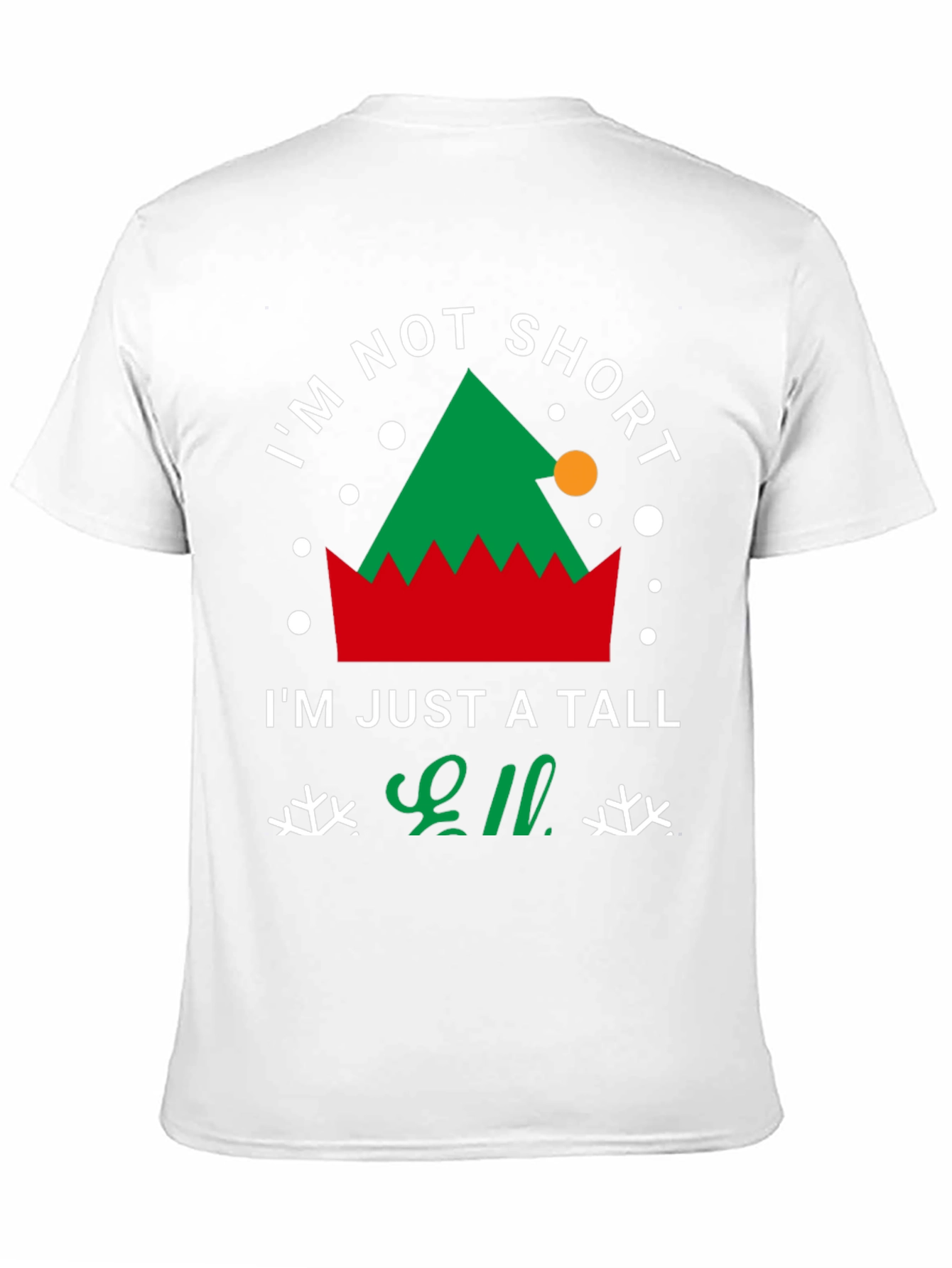 Tall Elf Christmas T-Shirt - Festive Holiday Apparel