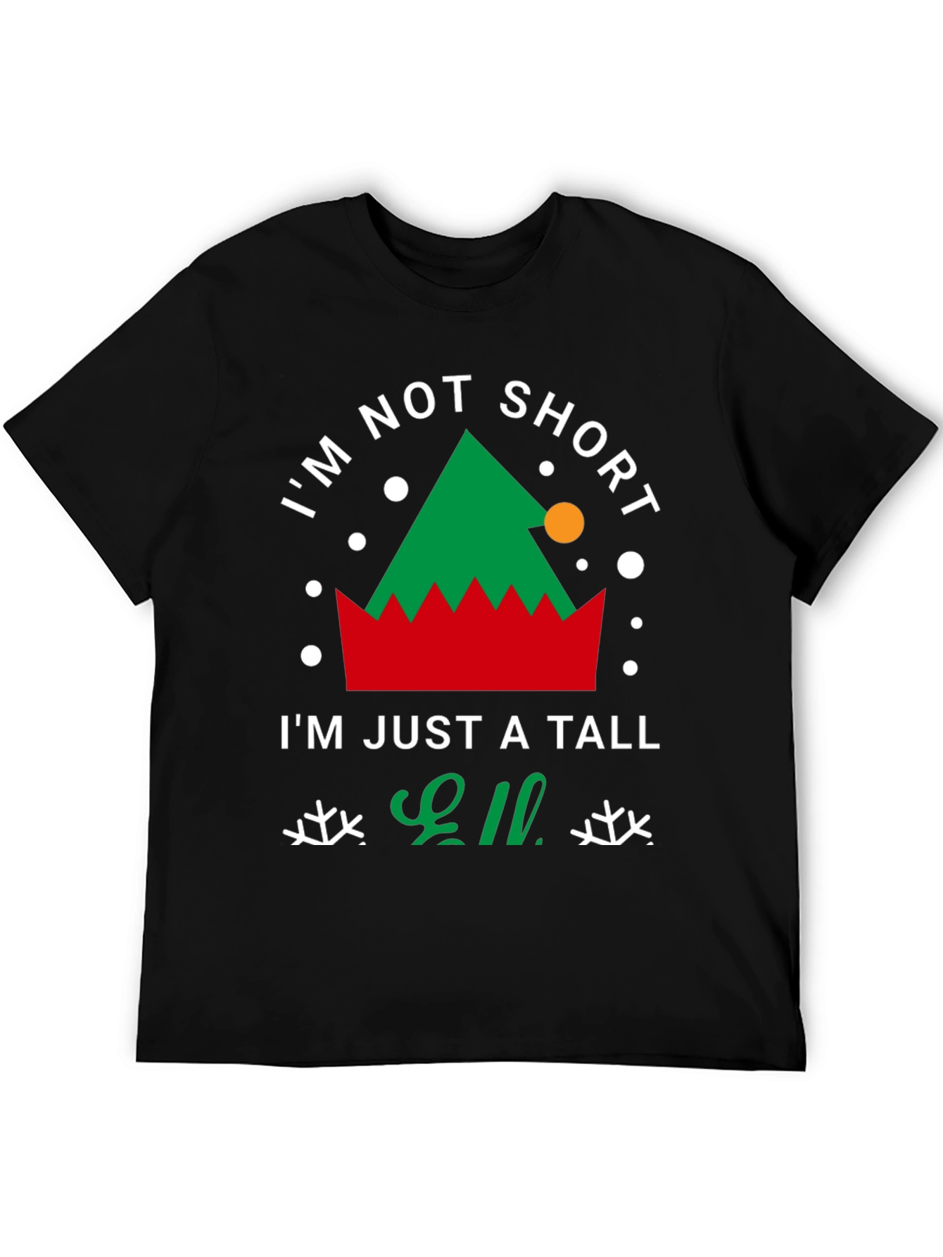 Tall Elf Christmas T-Shirt - Festive Holiday Apparel