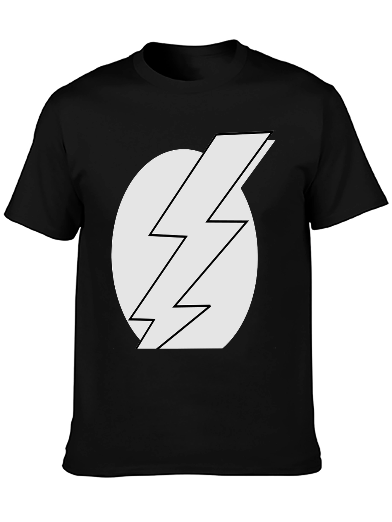 Lightning Bolt T-Shirt - Classic Black Tee