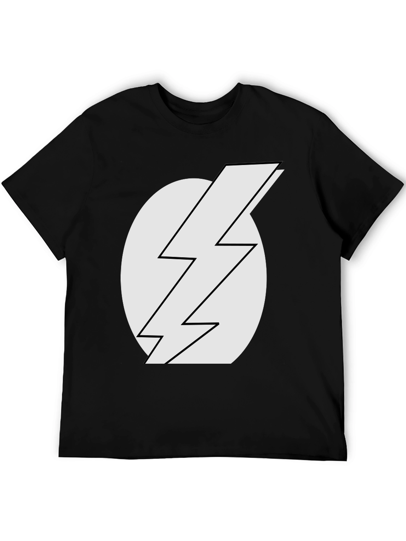 Lightning Bolt T-Shirt - Classic Black Tee