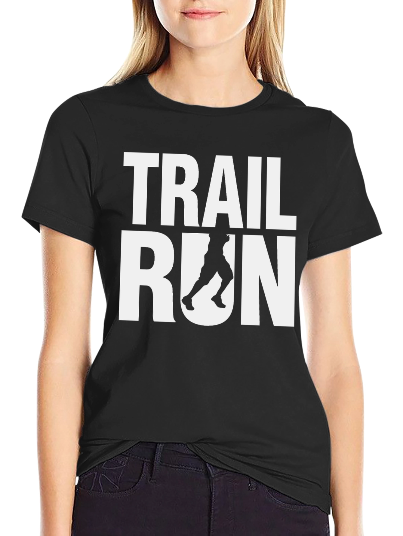 Trail Run Graphic Tee - Black