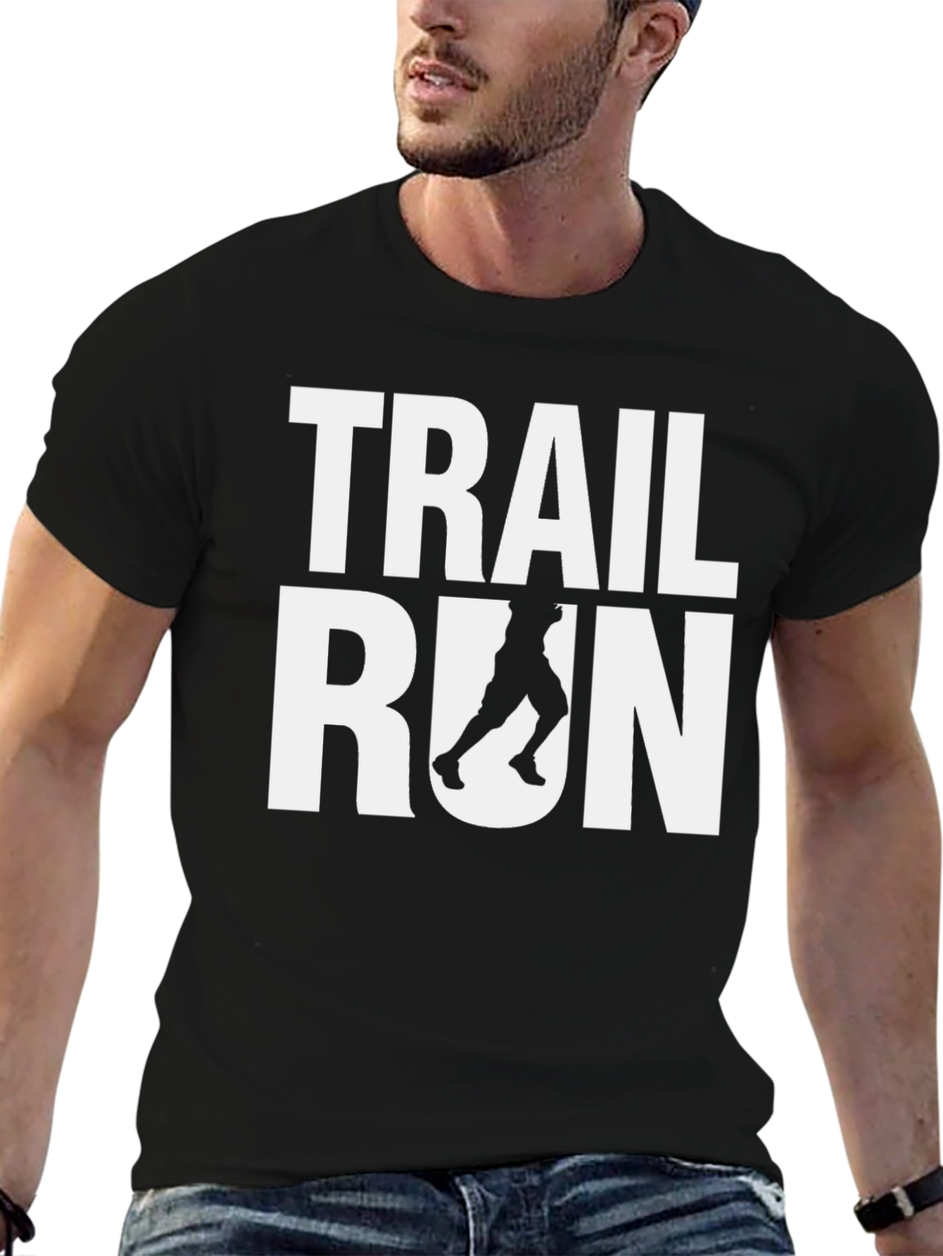 Trail Run Graphic Tee - Black