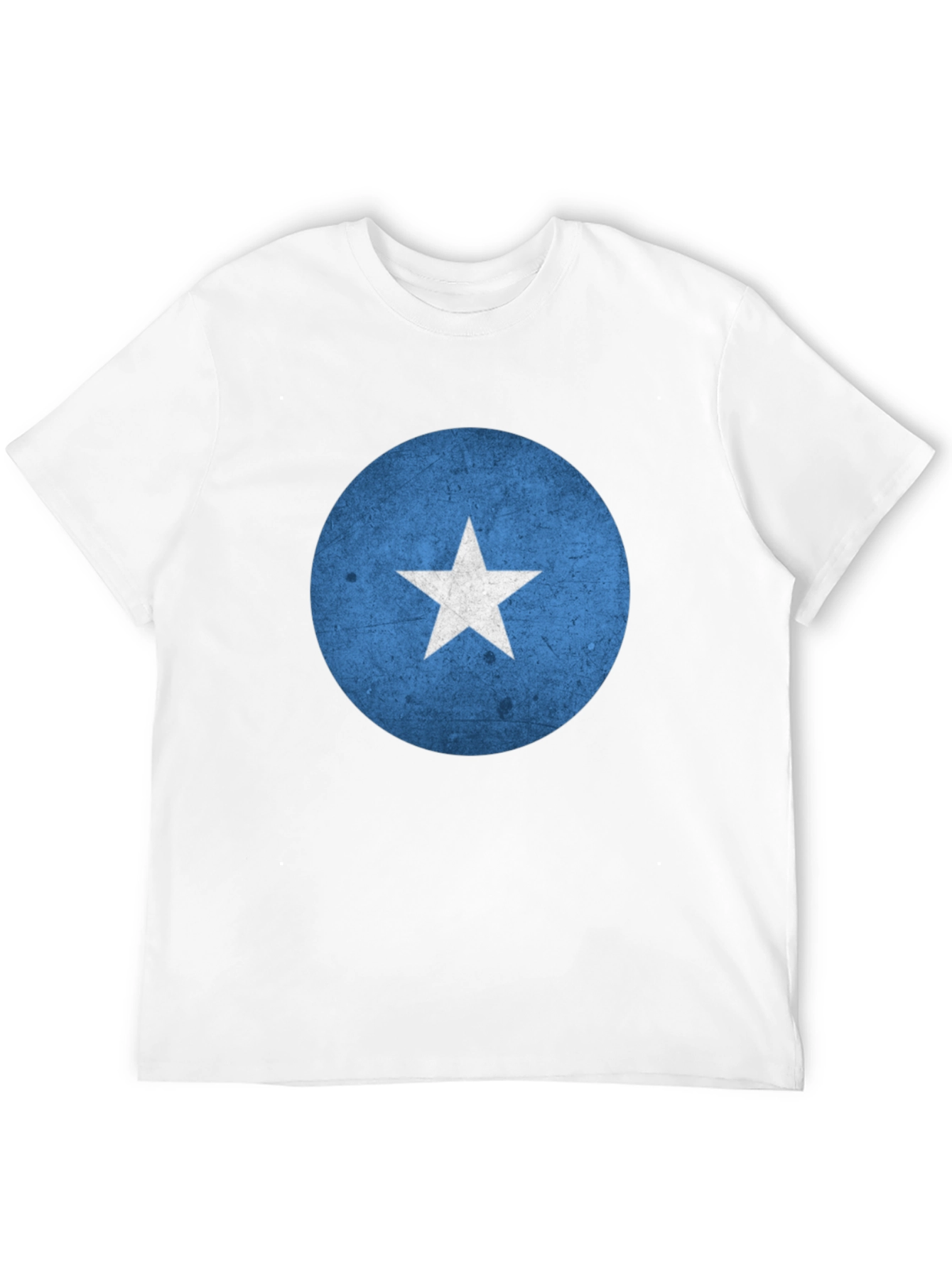 Somalia Flag Graphic Tee - Black Crew Neck T-Shirt