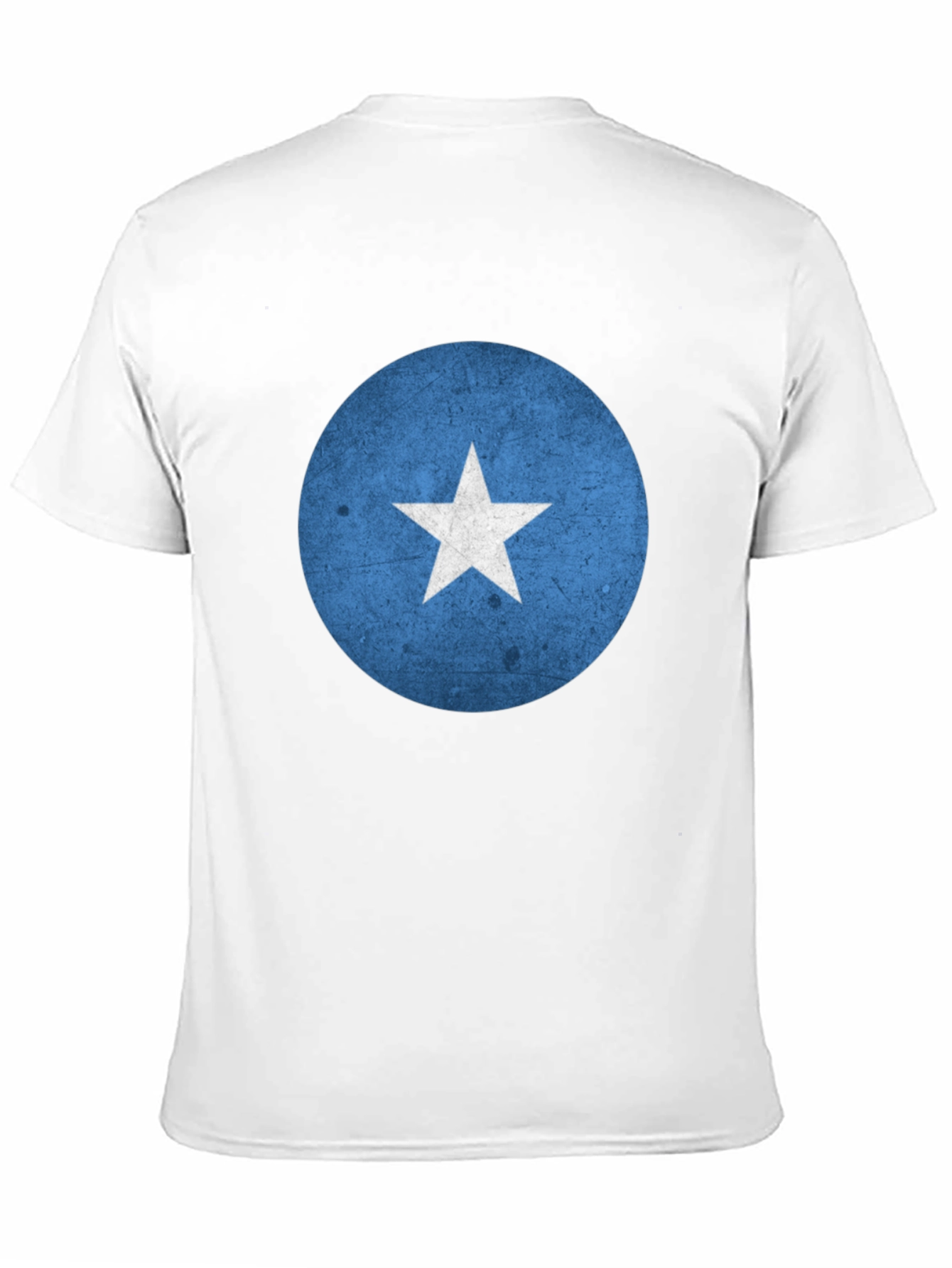 Somalia Flag Graphic Tee - Black Crew Neck T-Shirt