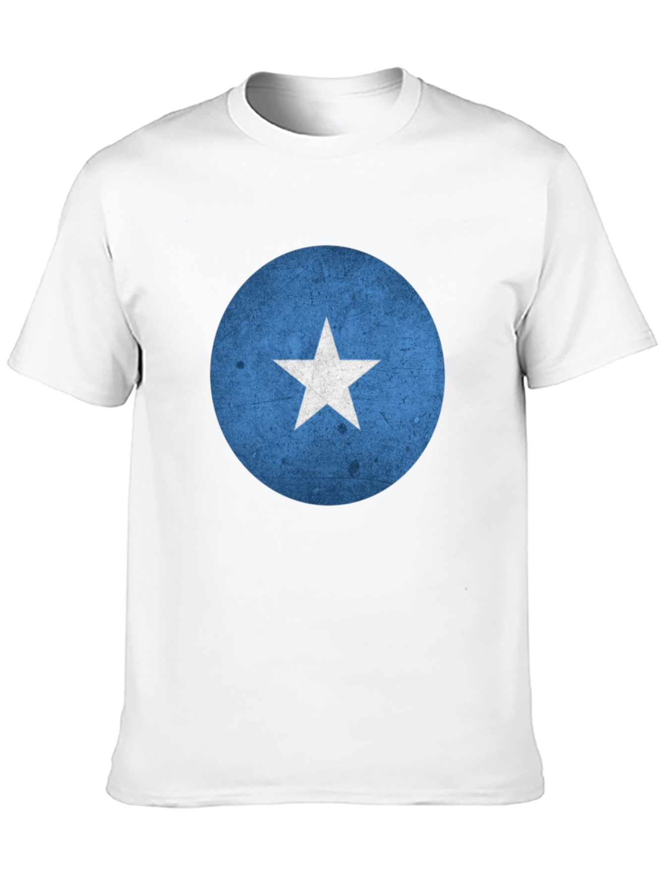 Somalia Flag Graphic Tee - Black Crew Neck T-Shirt