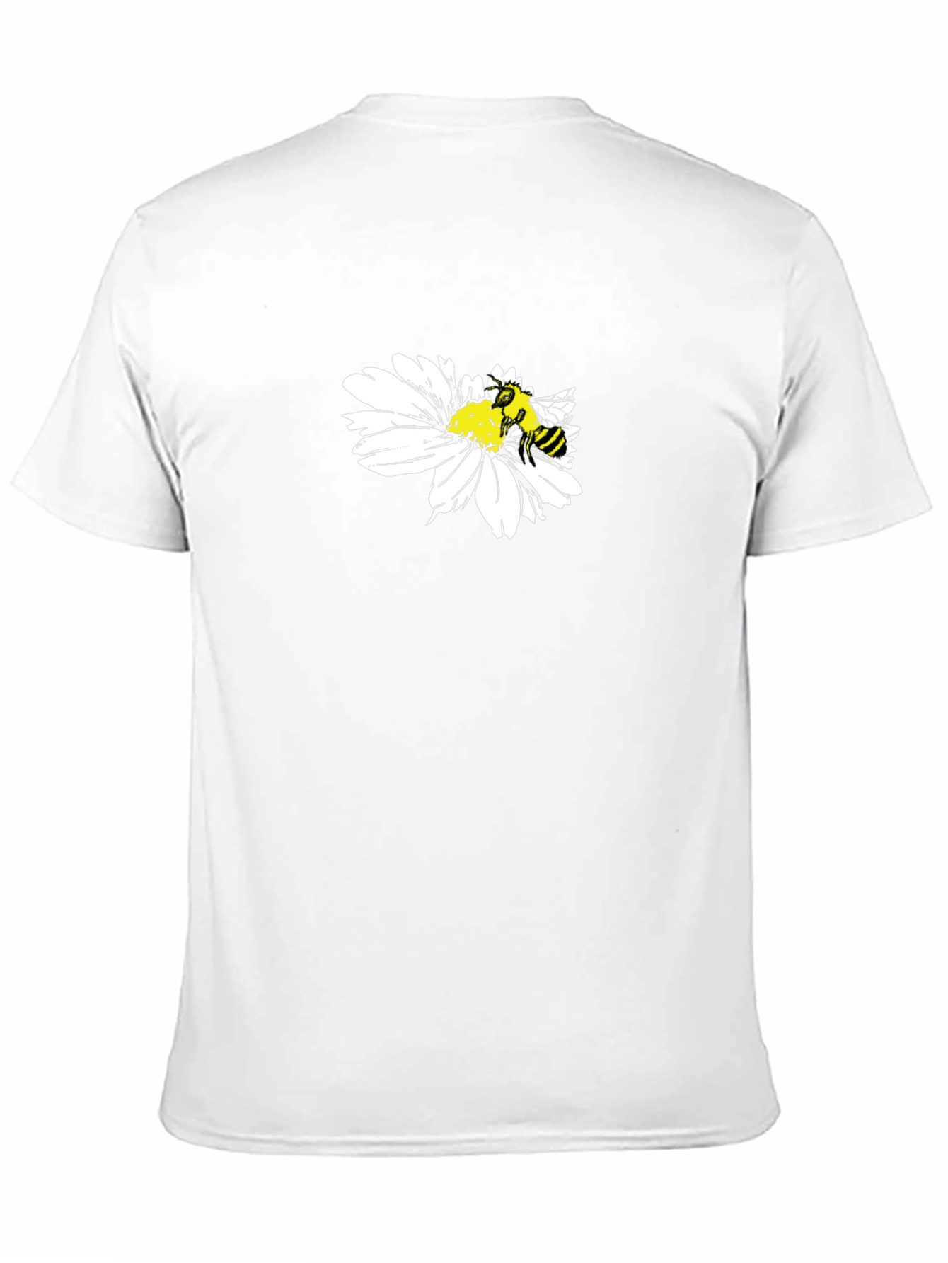 Bee on Daisy Graphic T-Shirt - Black