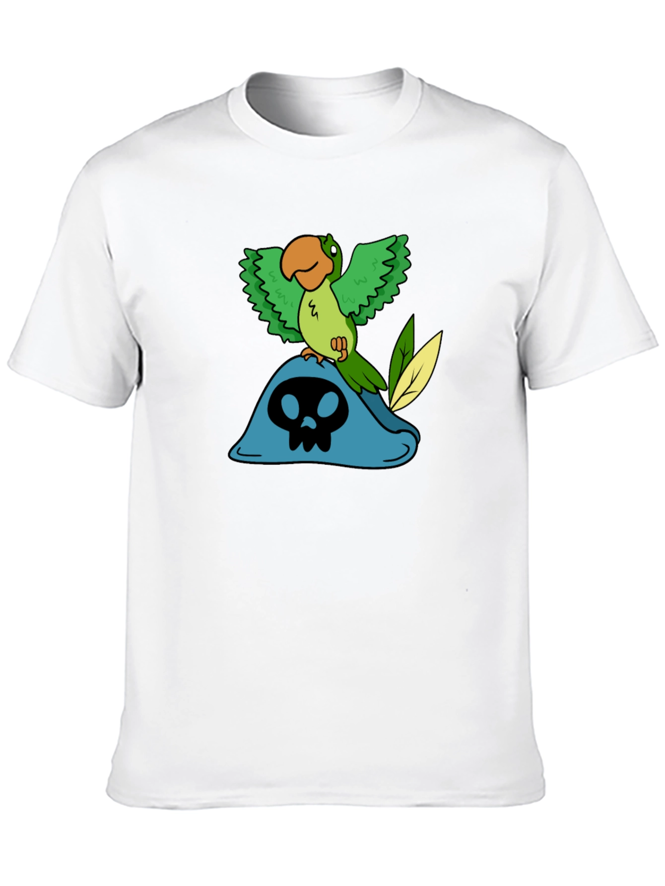 Pirate Parrot T-Shirt - Black Cotton Tee