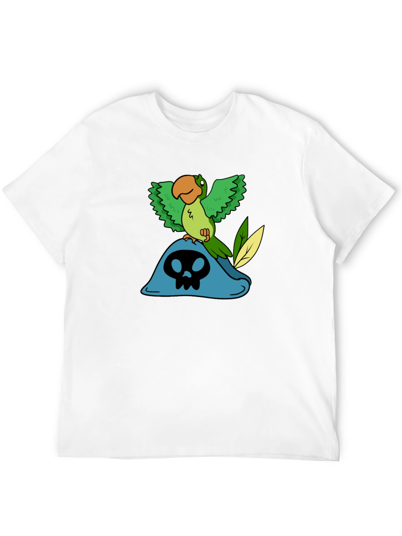 Pirate Parrot T-Shirt - Black Cotton Tee
