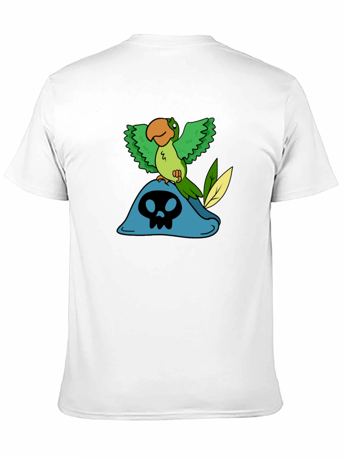 Pirate Parrot T-Shirt - Black Cotton Tee
