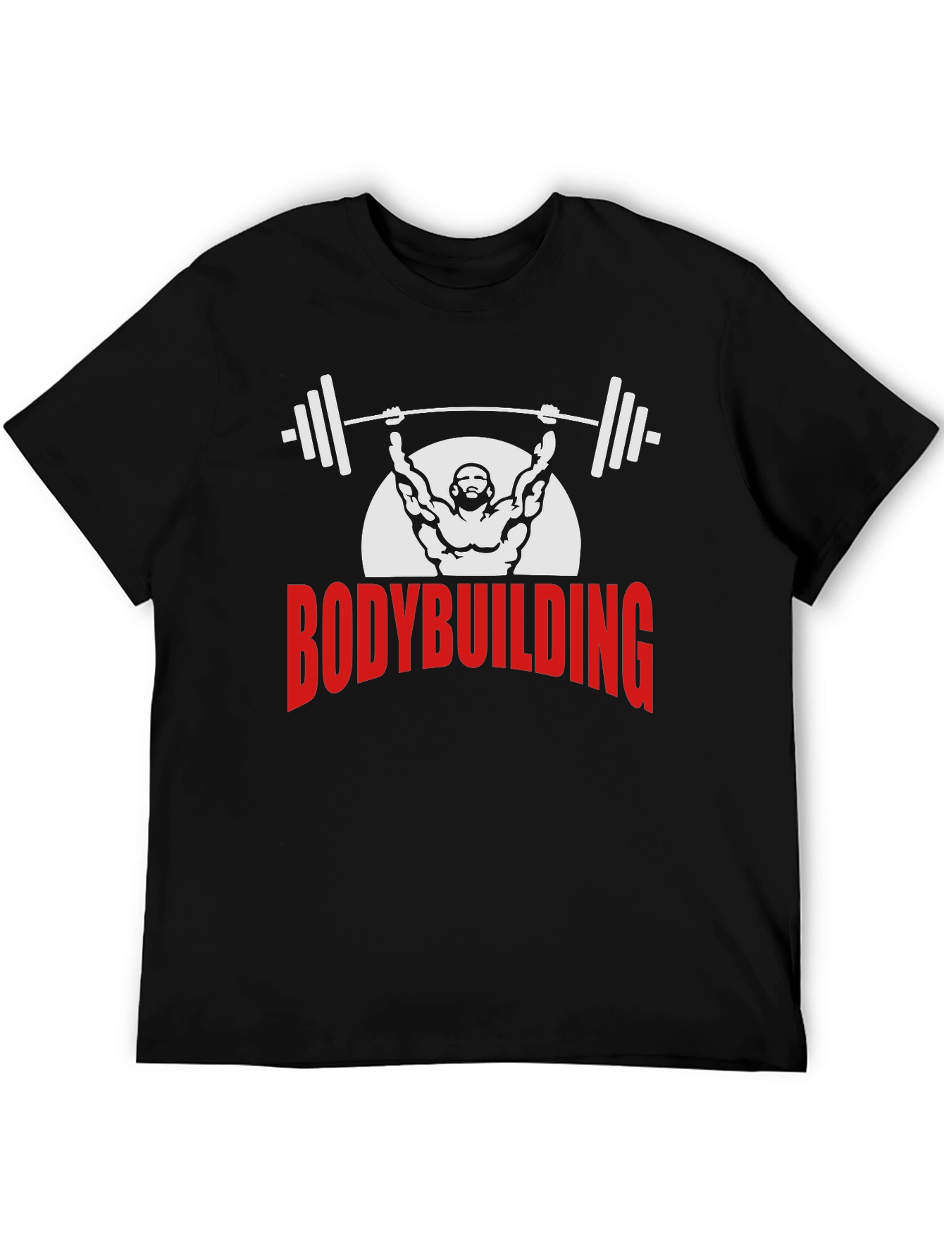 Bodybuilding Graphic Tee - Black
