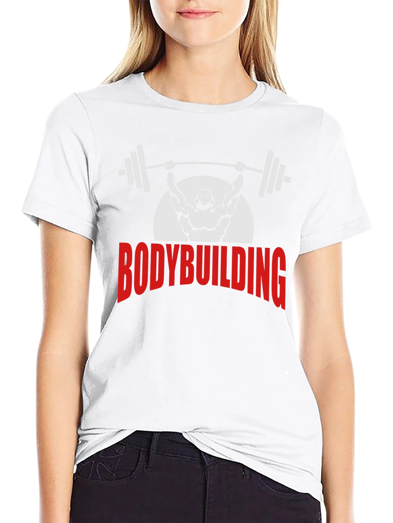Bodybuilding Graphic Tee - Black