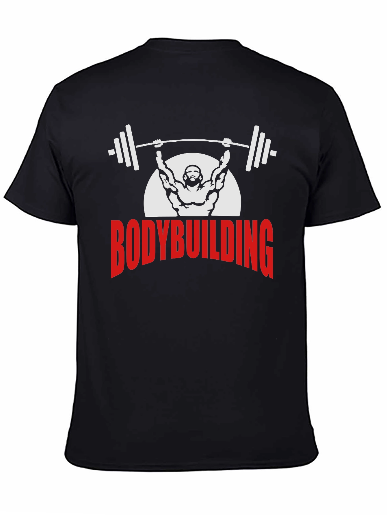 Bodybuilding Graphic Tee - Black