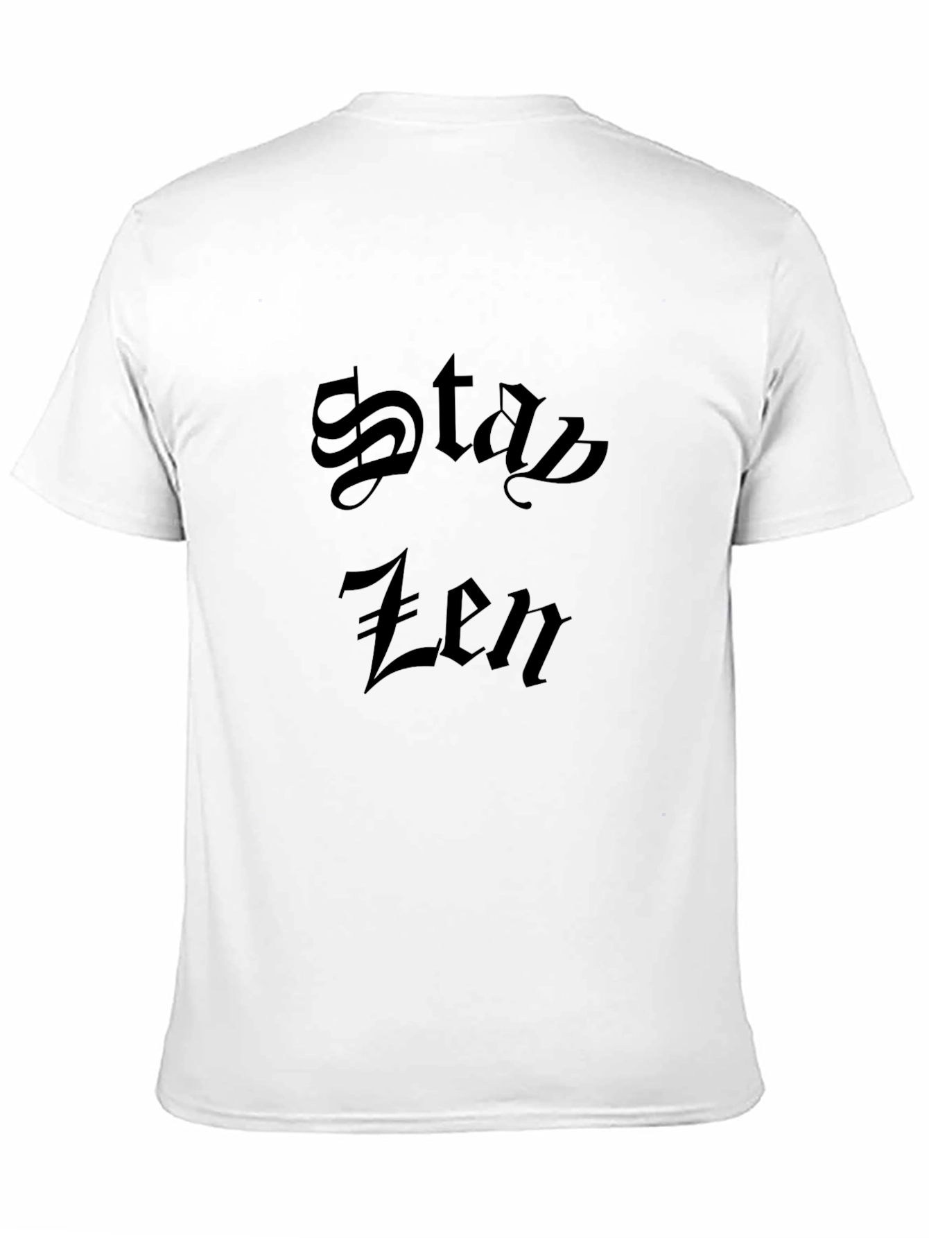 Stay Zen Black Graphic Tee - Relaxed Fit