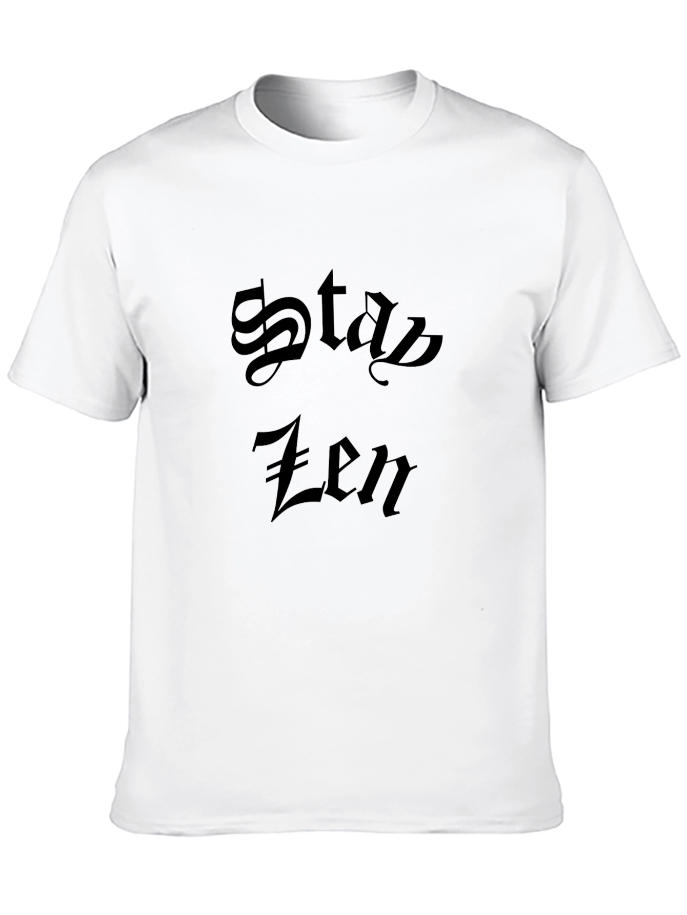 Stay Zen Black Graphic Tee - Relaxed Fit